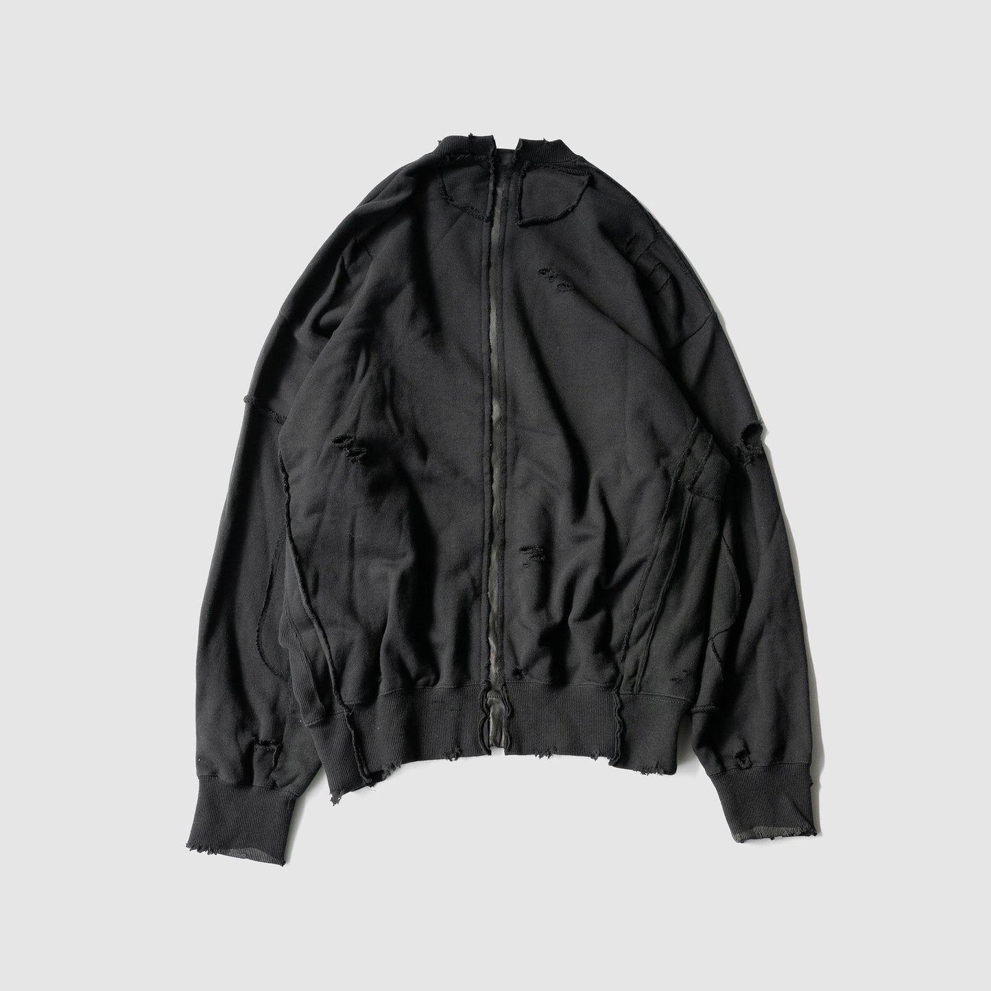 ssstein/ OVERSIZED RECONSTRUCTION SWEAT LS "BLACK"