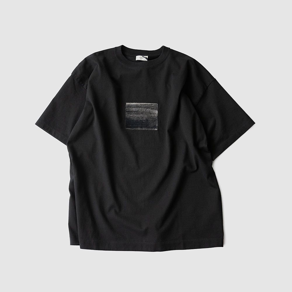 YOKE/ Abstract Embroited T-shirt "BLACK"