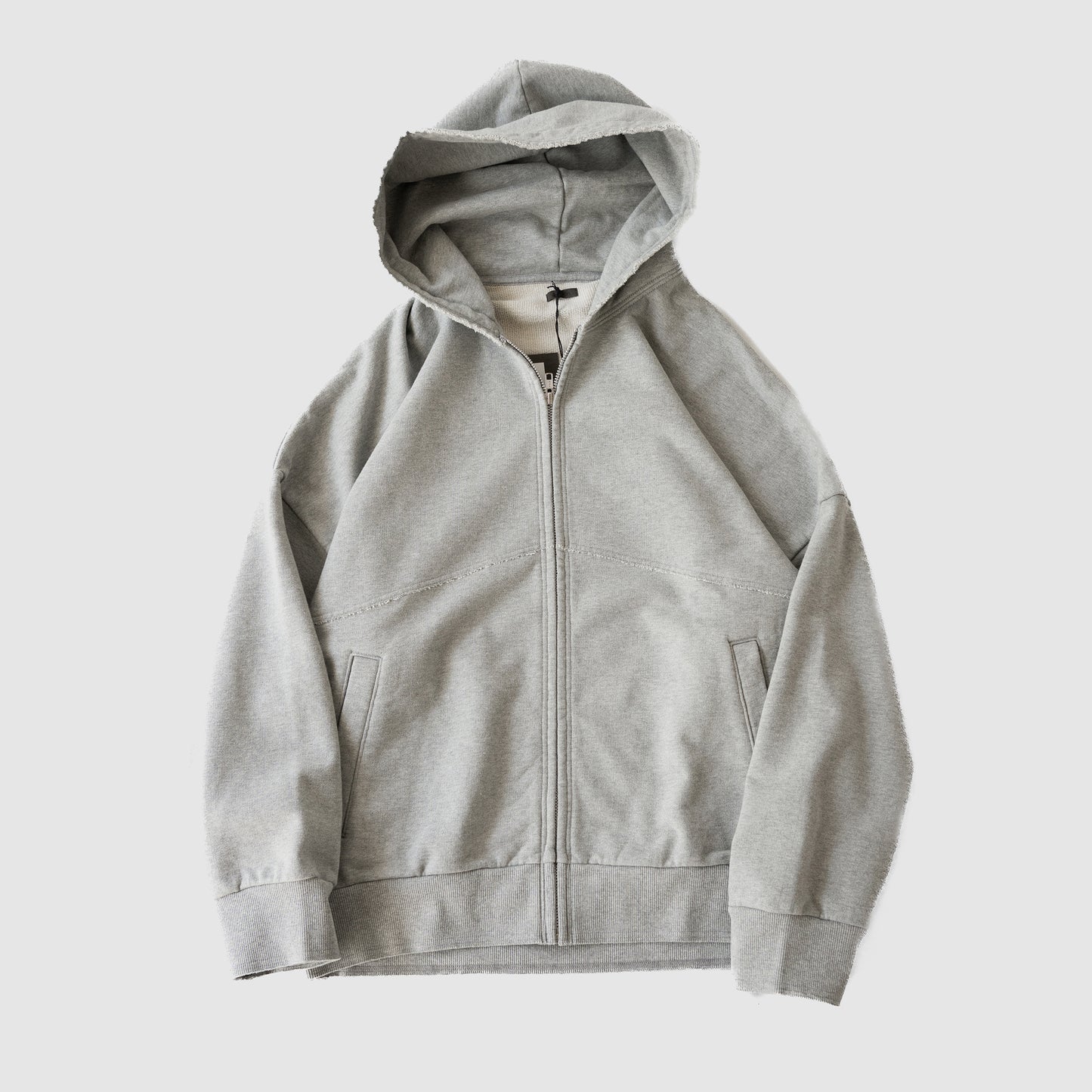 Antwort / CUT OFF ZIP HOODIE "GREY"