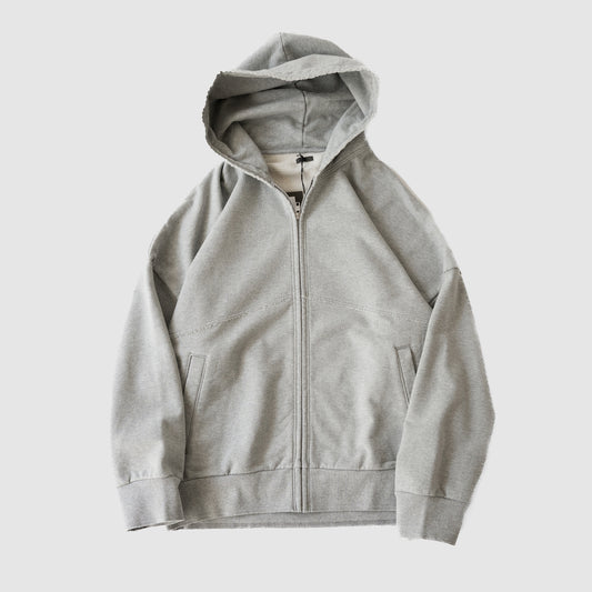 Antwort / CUT OFF ZIP HOODIE "GREY"