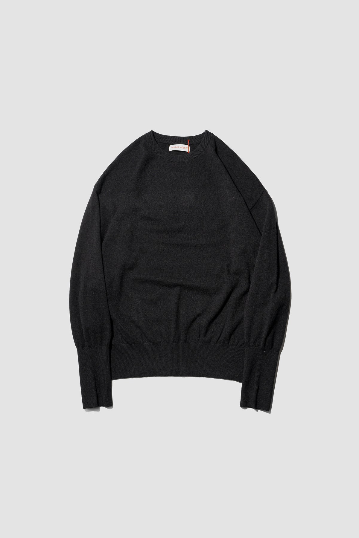 barbell object / ls knit "black"