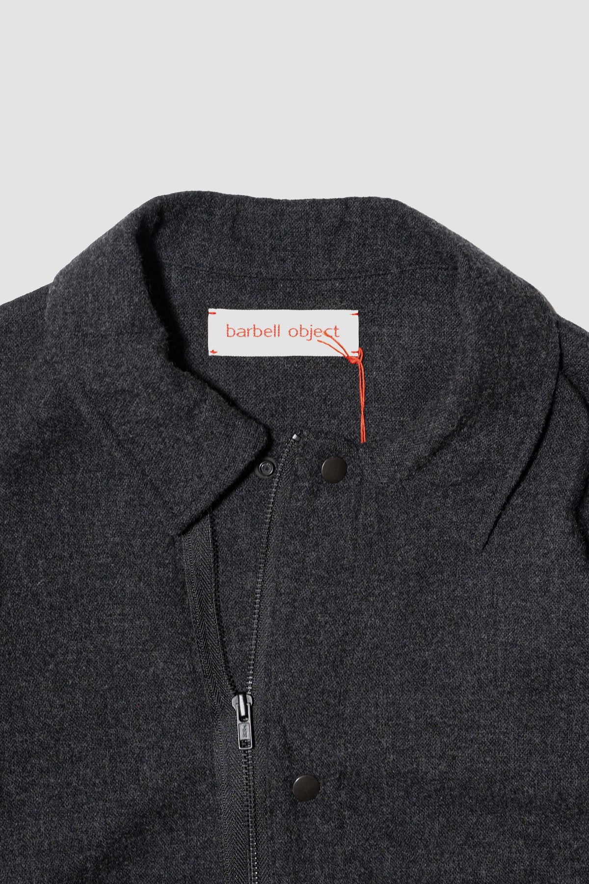 barbell object / zipper bl "charcoal"