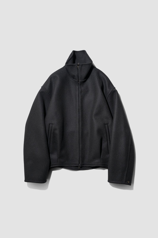 YOKE/ Wool Cashmere Balloon Silhouette Blouson "BLACK"