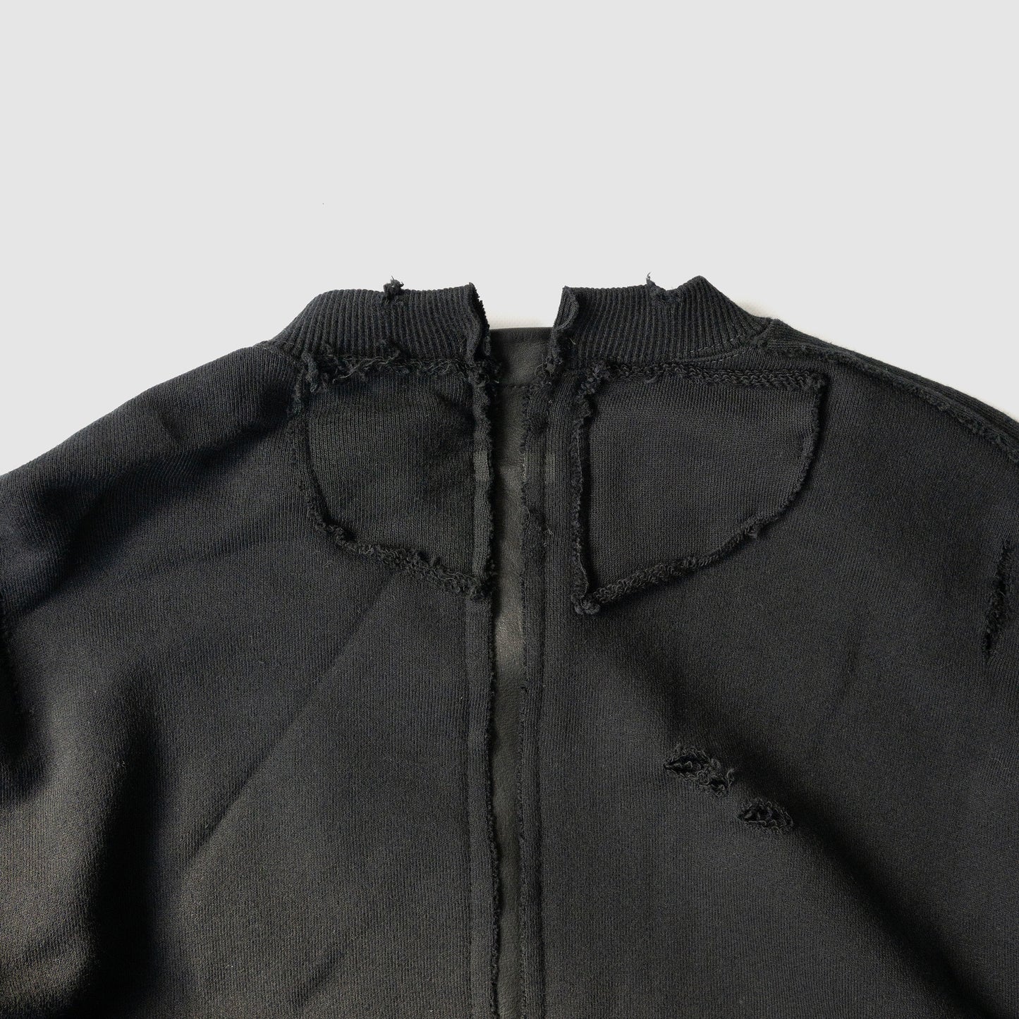 ssstein/ OVERSIZED RECONSTRUCTION SWEAT LS "BLACK"