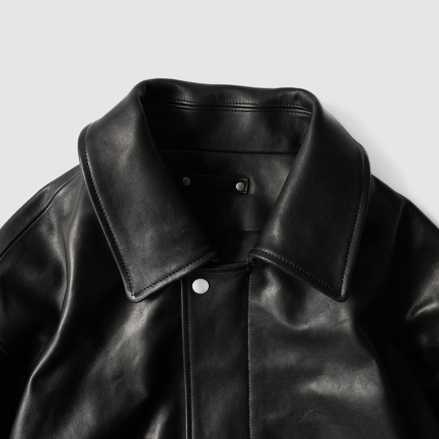 ssstein/ -ex- SHEEP LEATHER ZIP SHORT JACKET "BLACK"