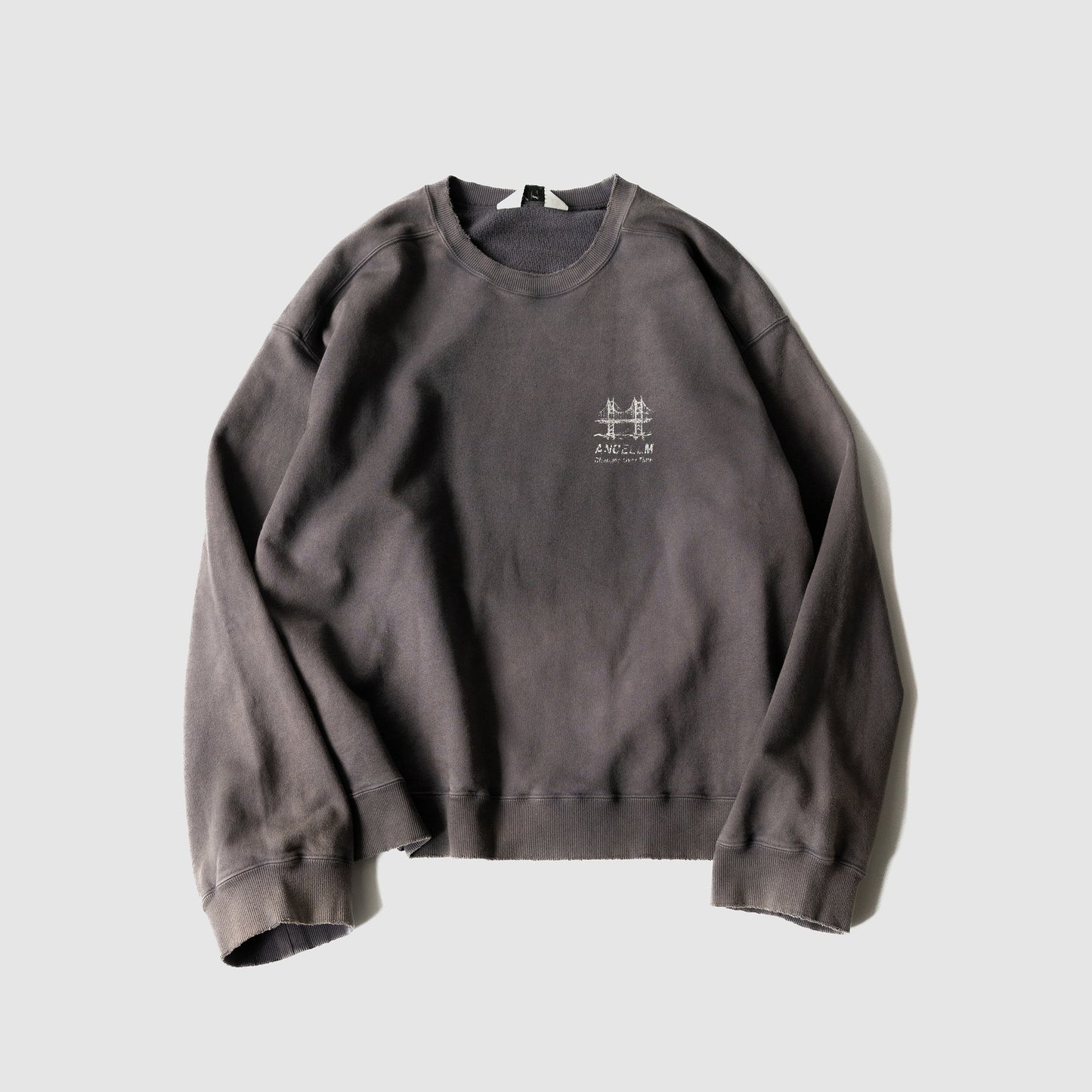 ANCELLM / BRIDGE SWEAT SHIRT "BLACK"