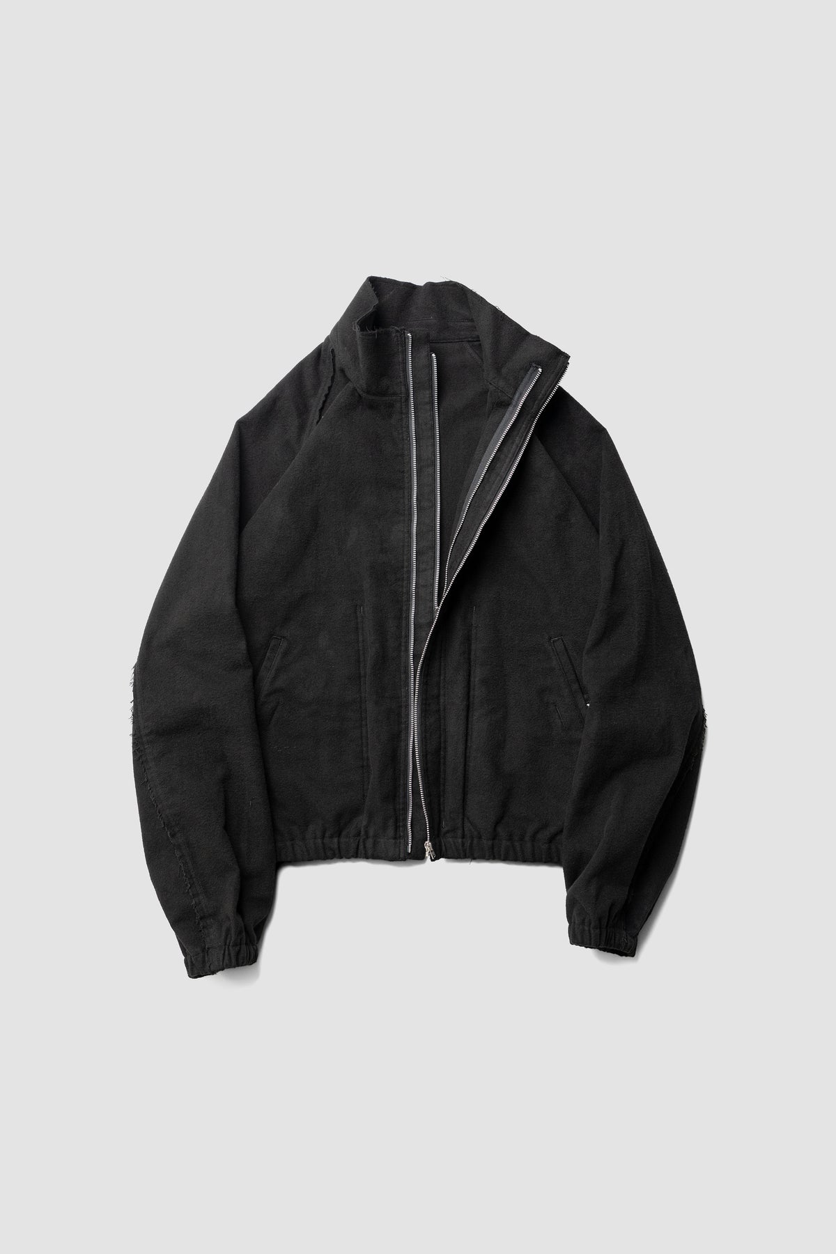 BIBLIOTHERK /  MOLESKIN ZIP SHORT BULOUSON "BLACK"