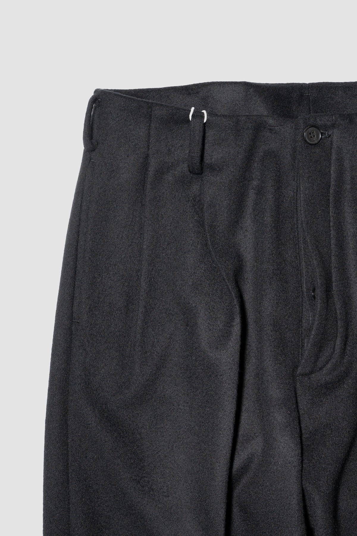 Blanc YM/ Lamds Wool Trousers "BLACK"