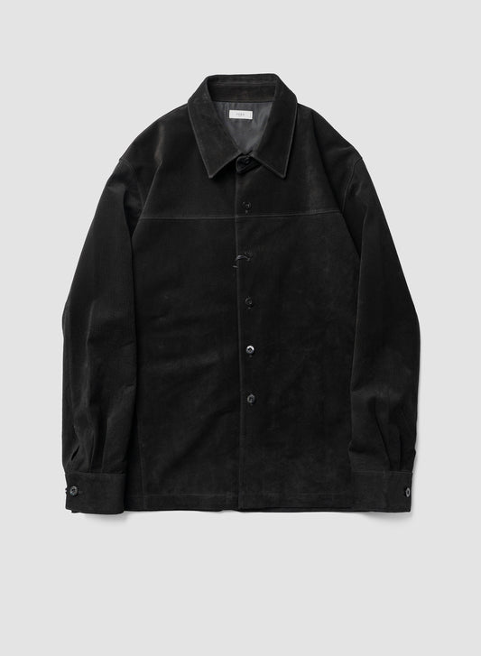YOKE/ Pig Suede Shirt Jacket "BLACK"