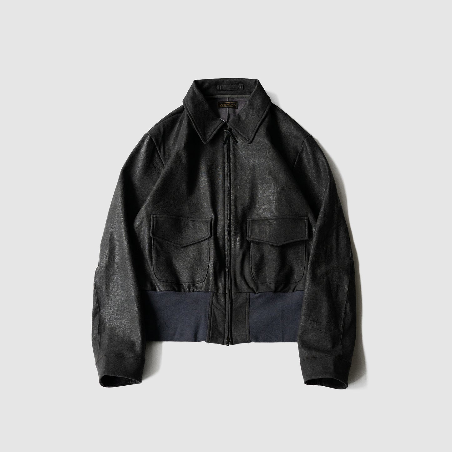 ANTHEM A/ CRACK TERRY BLOUSON "BLUE GRAY"