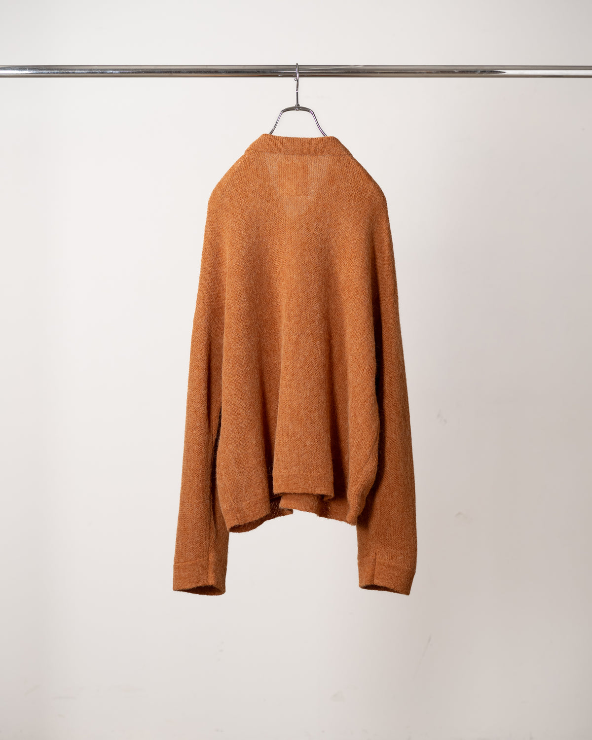 ANCELLM / KNIT SHIRT "CAMEL"