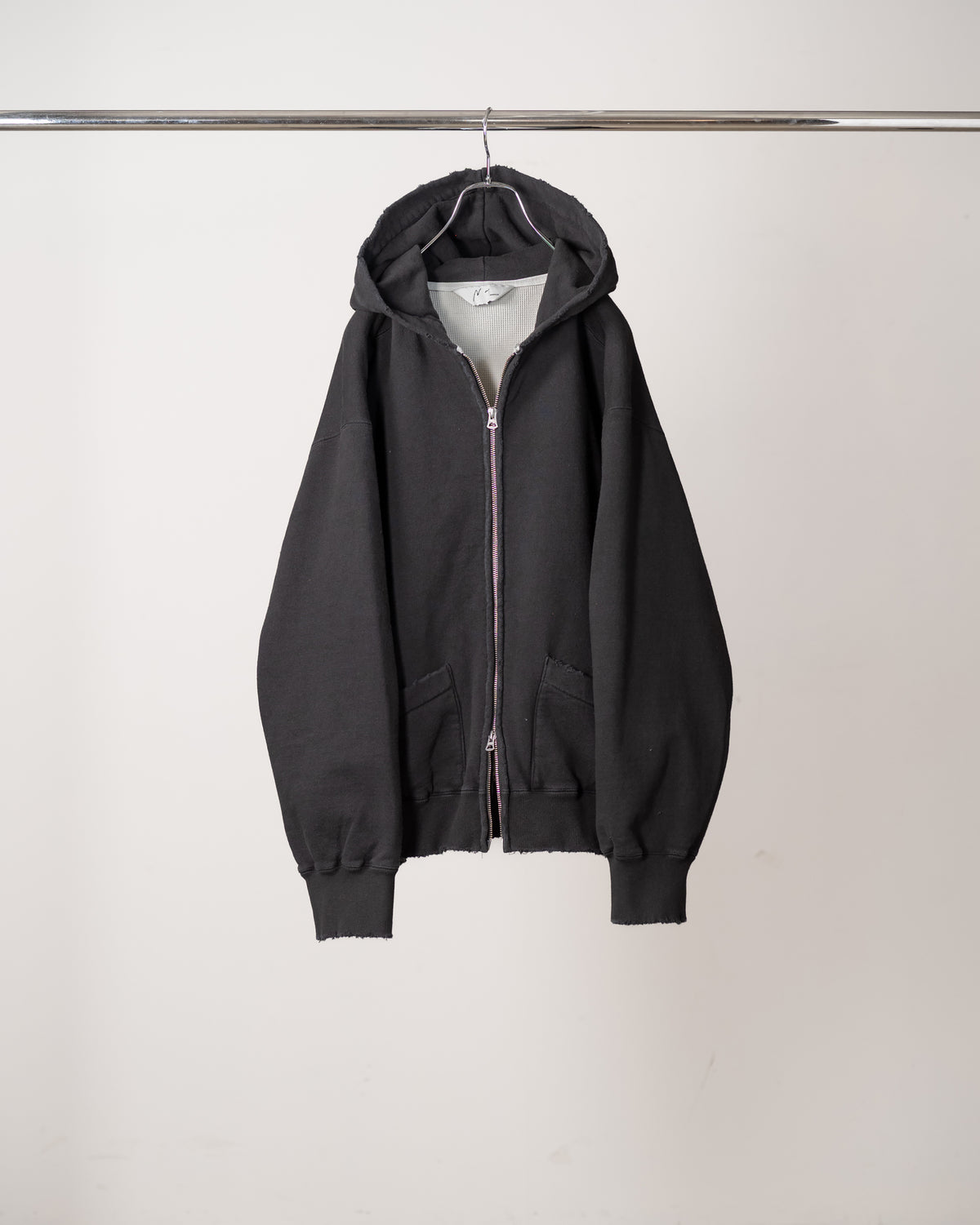 ANCELLM / ZIP UP HOODIE "BLACK"