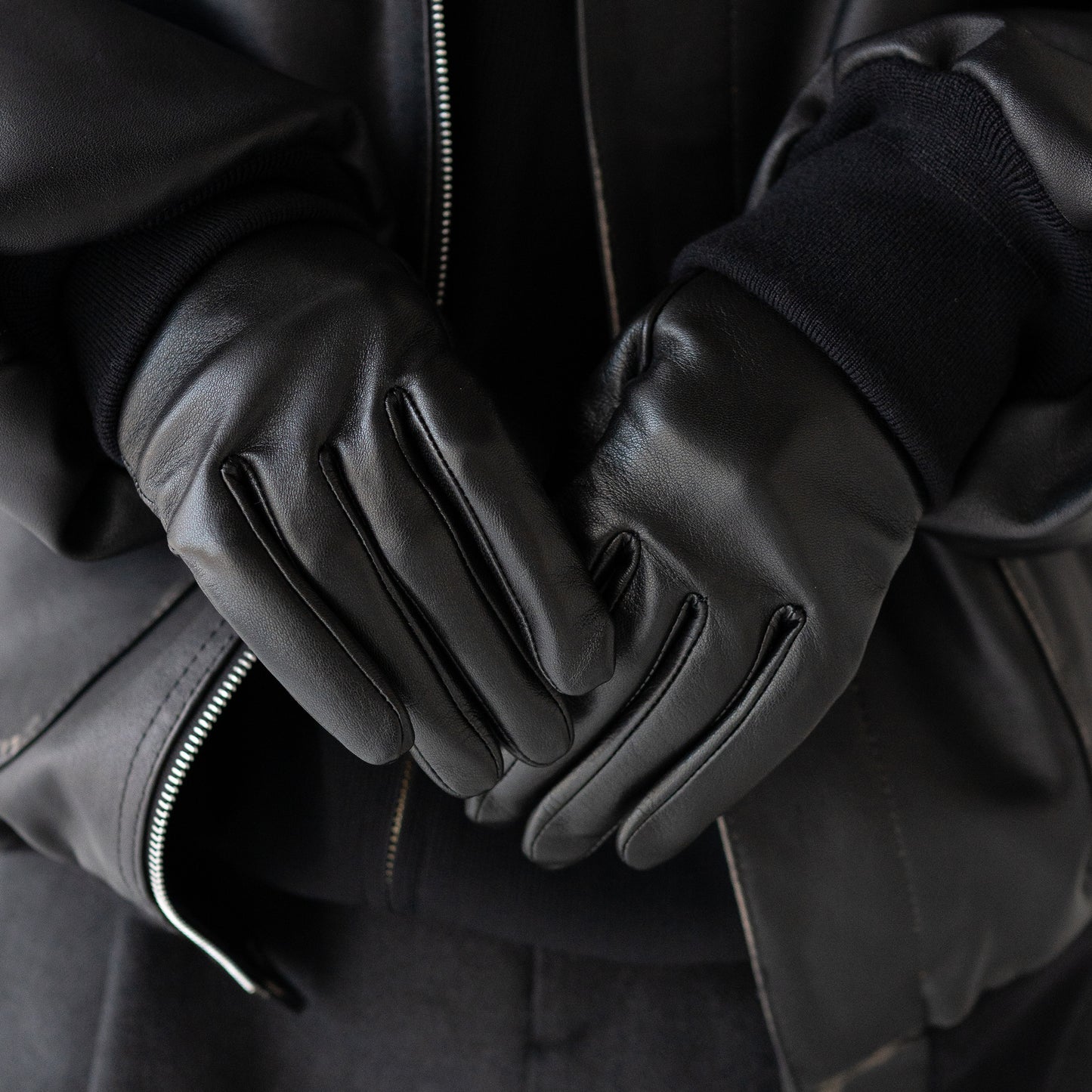 ssstein/ LEATHER GLOVE "BLACK"