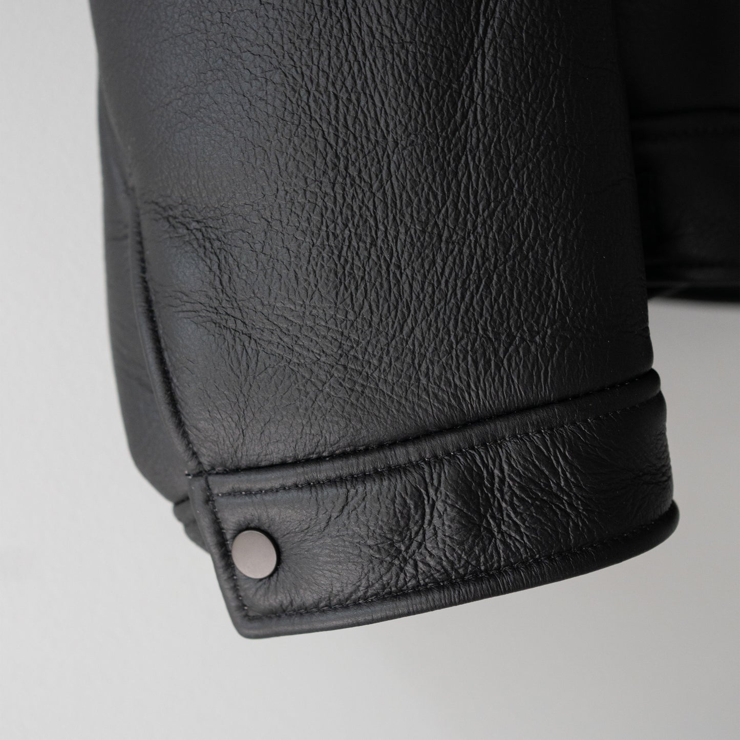 ANCELLM / MOUTON DOUBLE JACKET "WHITE×BLACK"