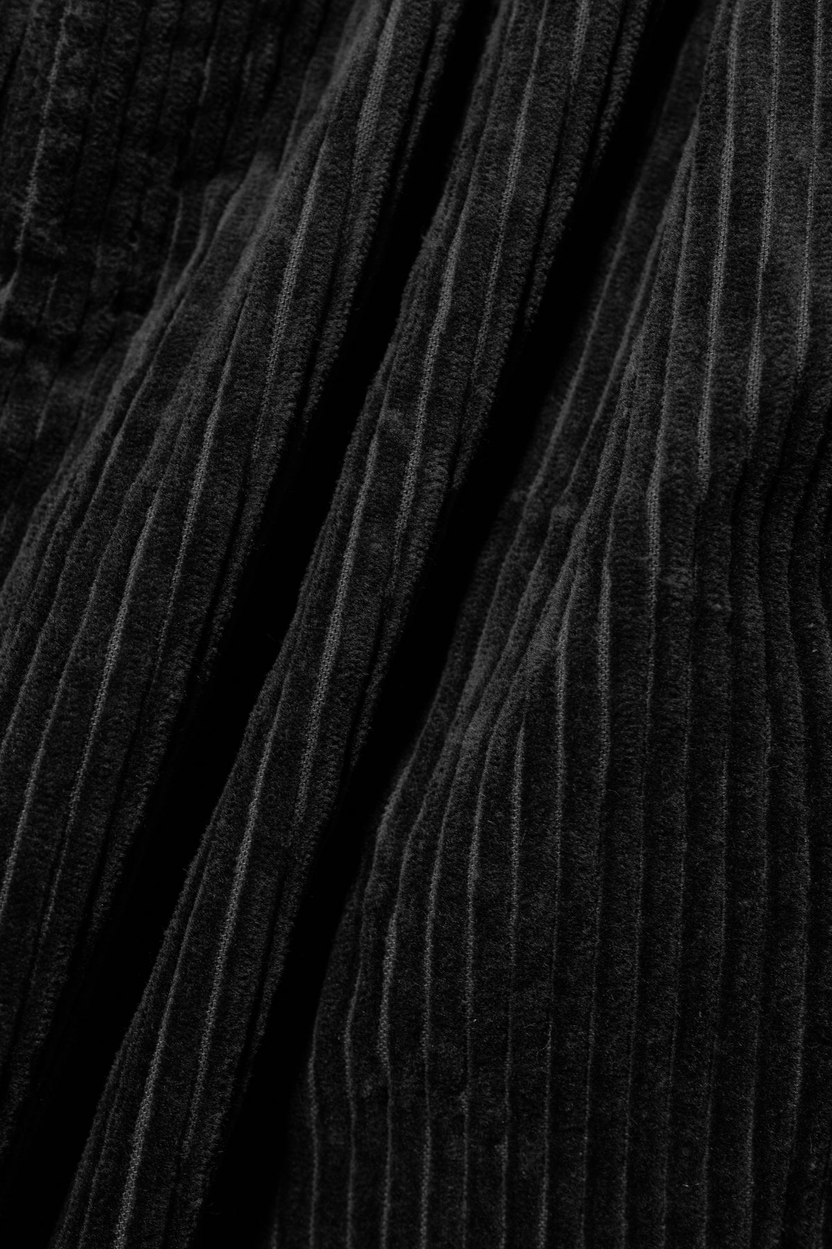 ANCELLM / CORDUROY WIDE SLACKS "BLACK"