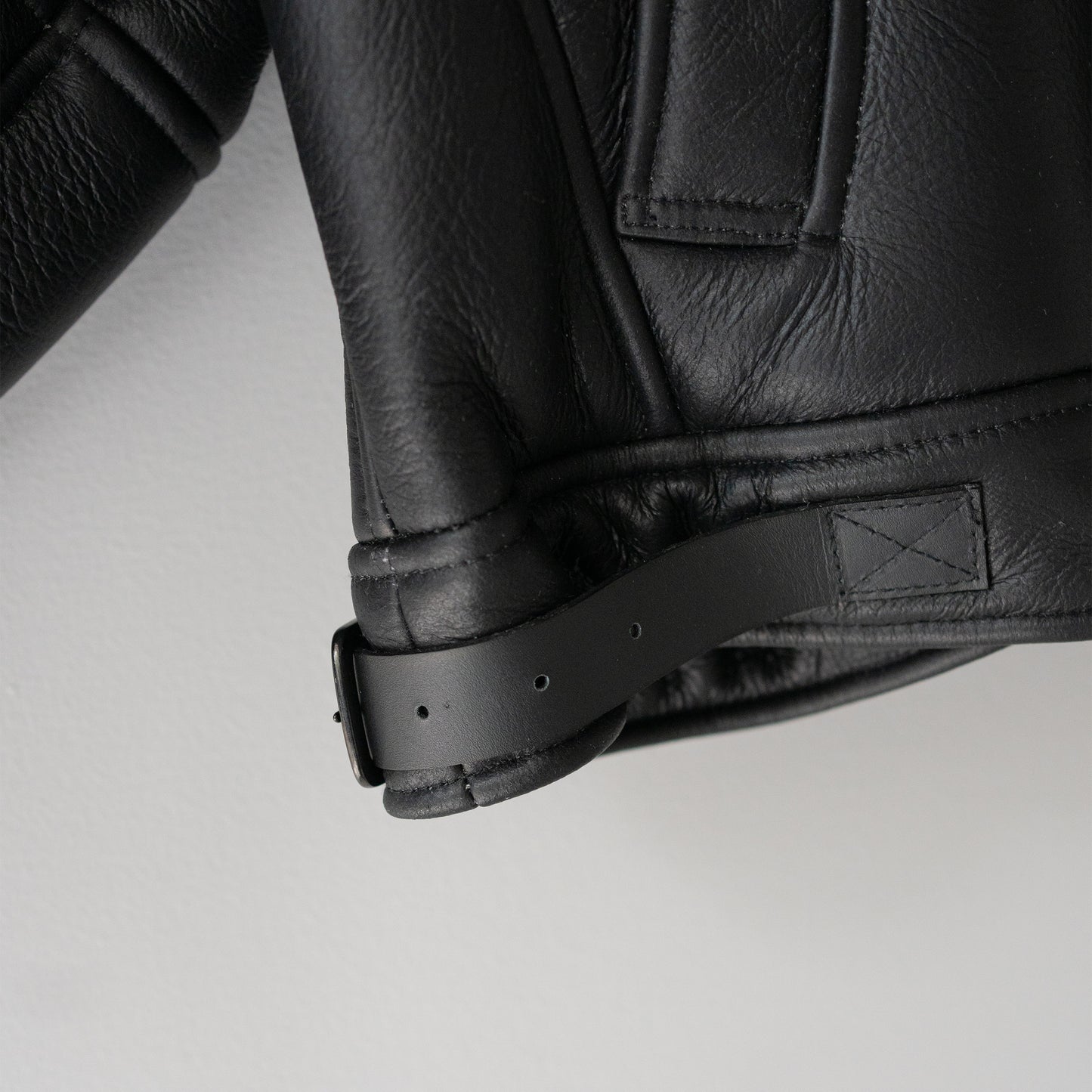 ANCELLM / MOUTON DOUBLE JACKET "WHITE×BLACK"