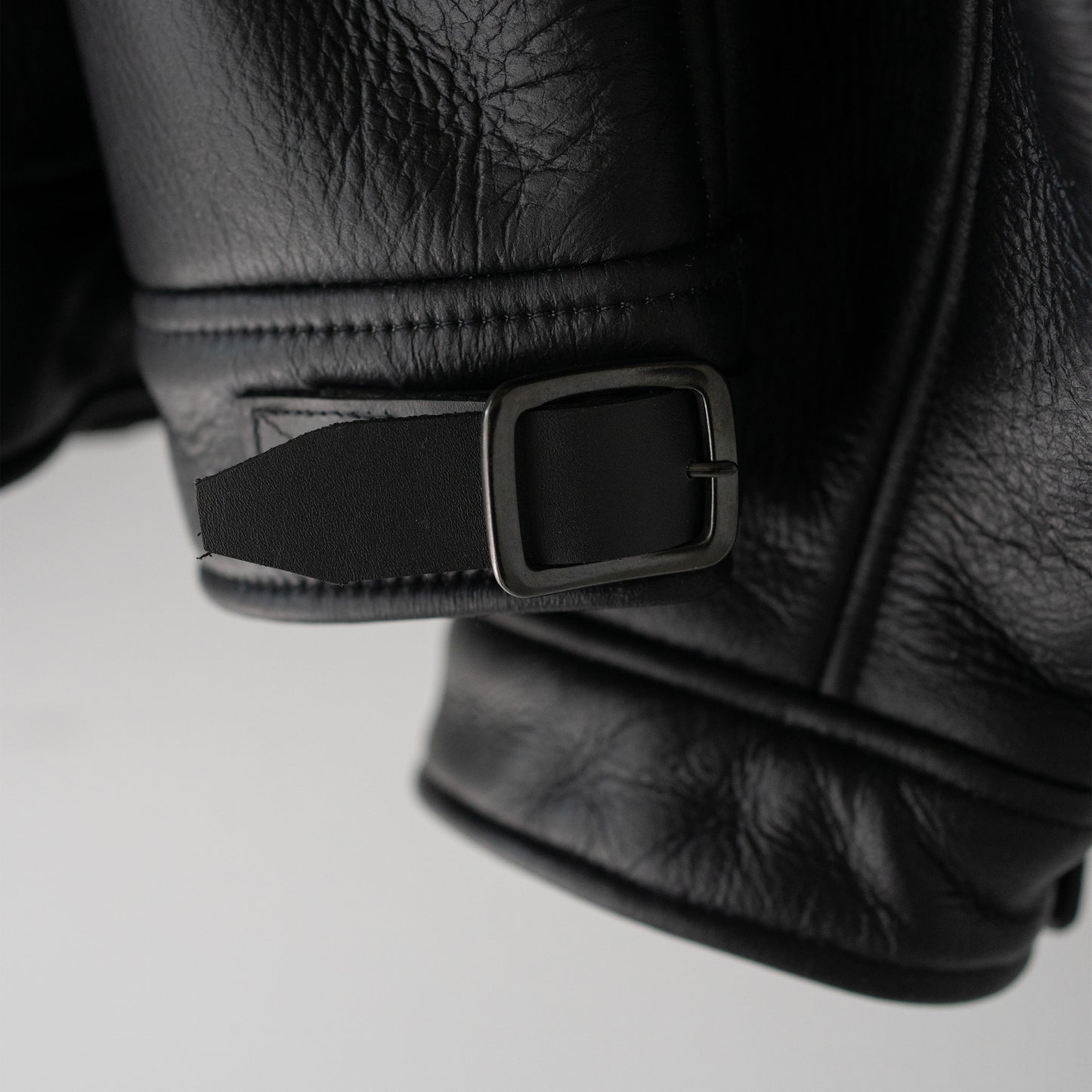 ANCELLM / MOUTON DOUBLE JACKET "WHITE×BLACK"