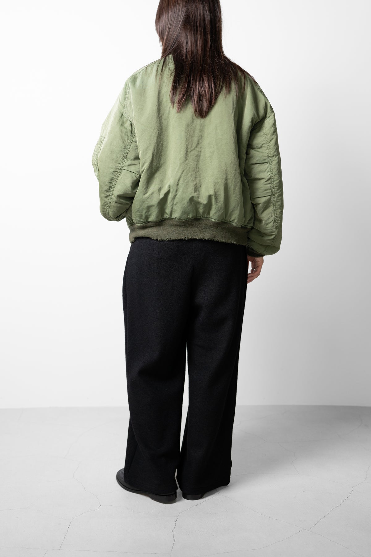 ANCELLM / AGING BOMBER JACKET "KHAKI"