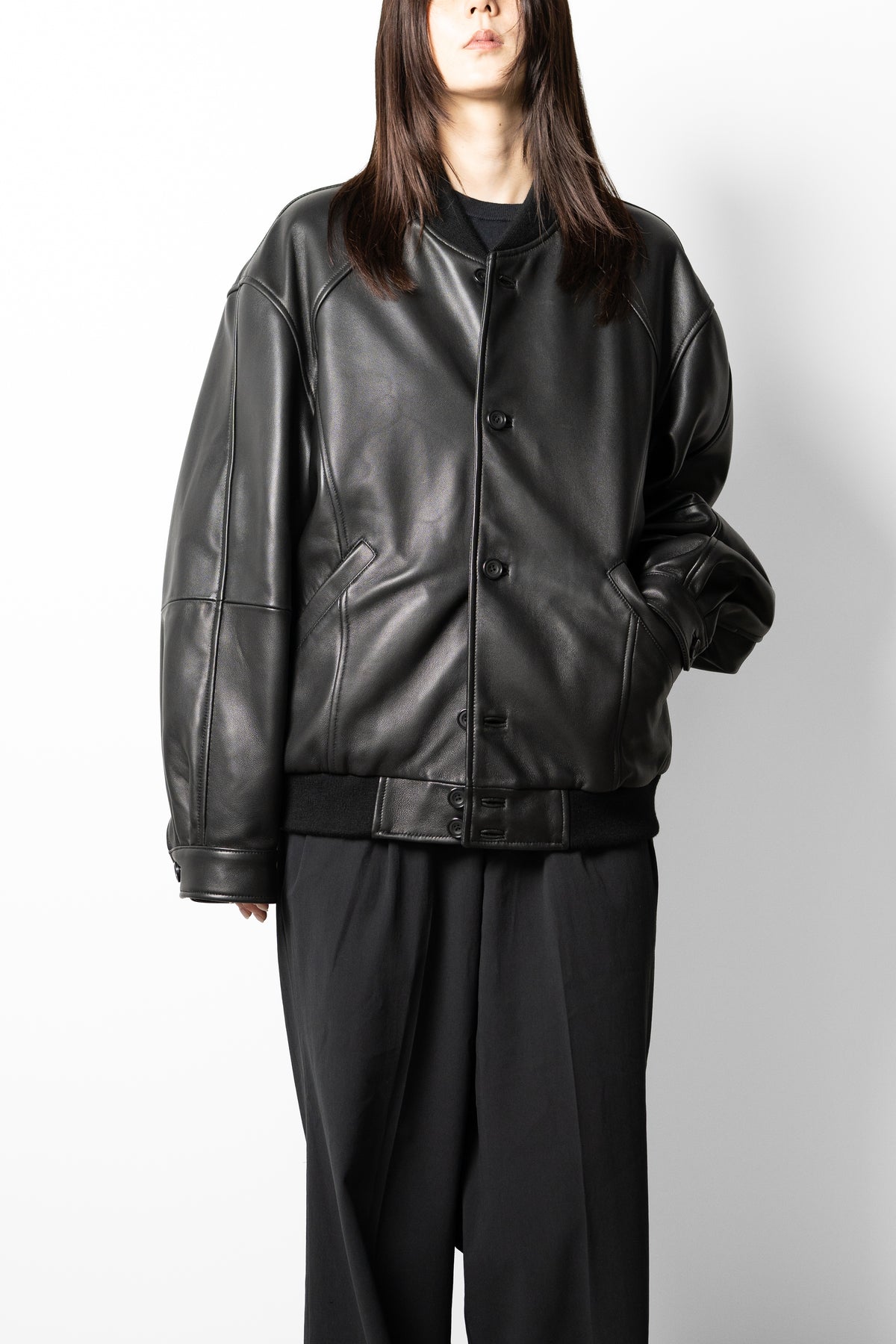 Antwort / LAMBSKIN BLOUSON "BLACK"