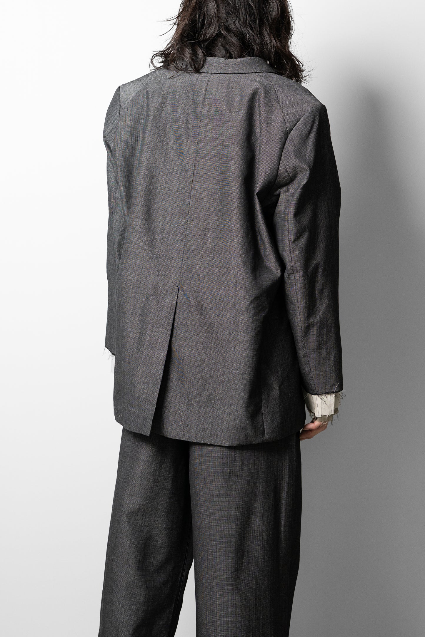 ANCELLM / LAYERED TAILORED JACKET "BLACK"