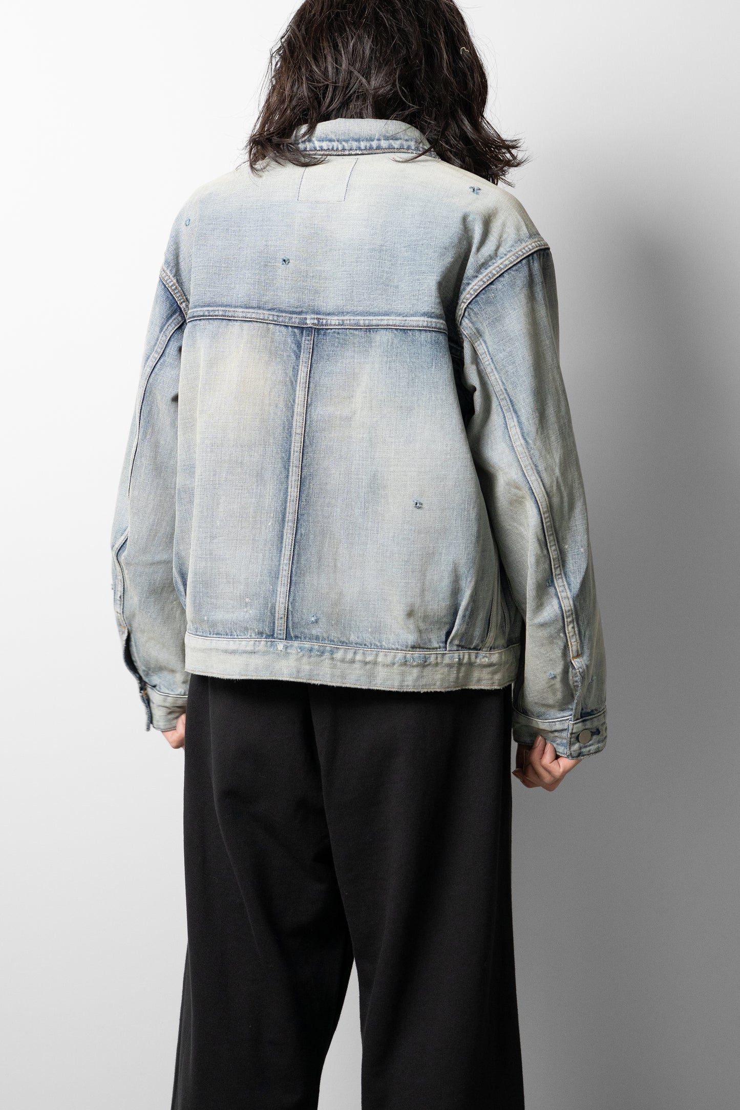 ANCELLM / TYPE-1 AGING DENIM JACKET "L.INDIGO"