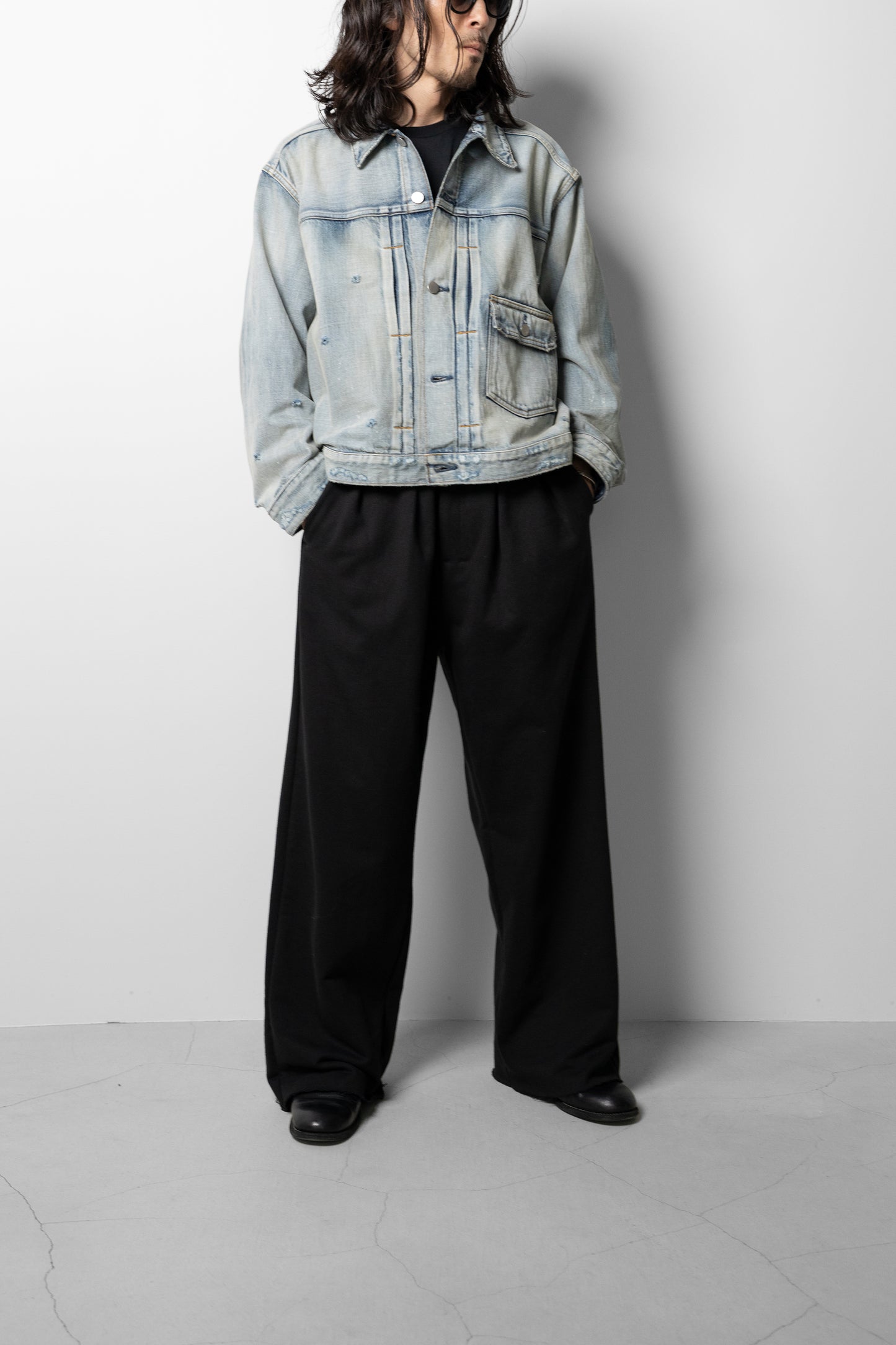 ANCELLM / TYPE-1 AGING DENIM JACKET "L.INDIGO"