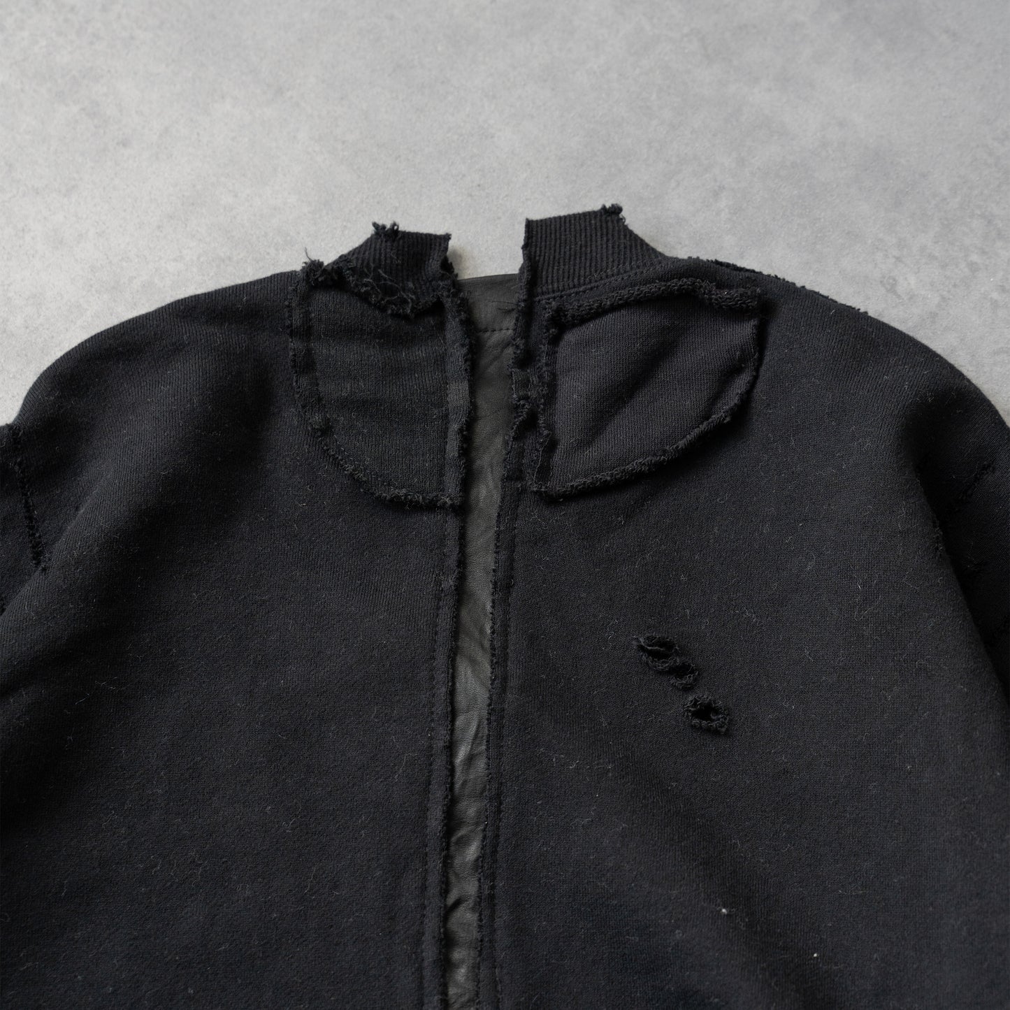 ssstein/ OVERSIZED RECONSTRUCTION SWEAT LS "BLACK"