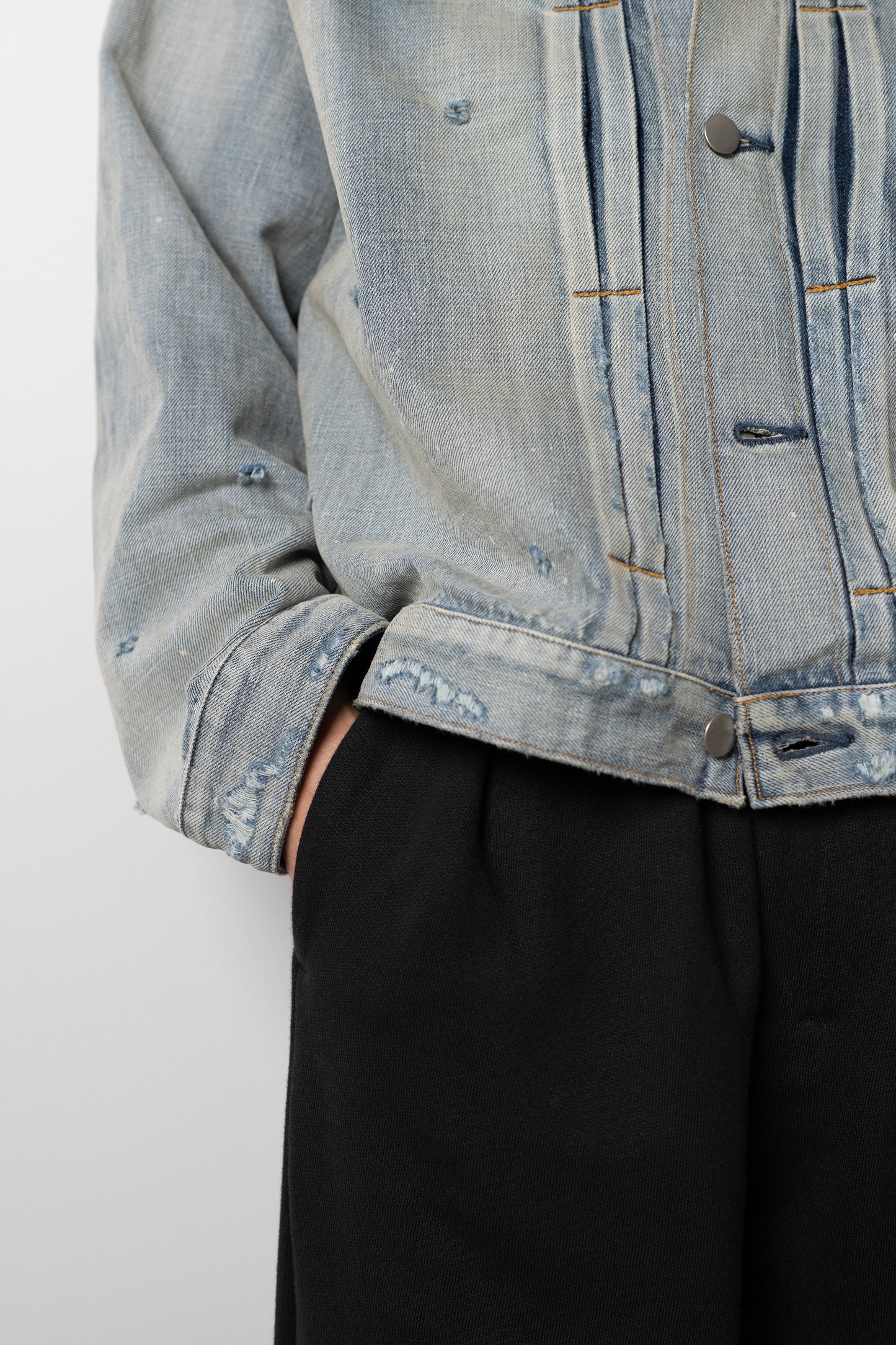 ANCELLM / TYPE-1 AGING DENIM JACKET "L.INDIGO"