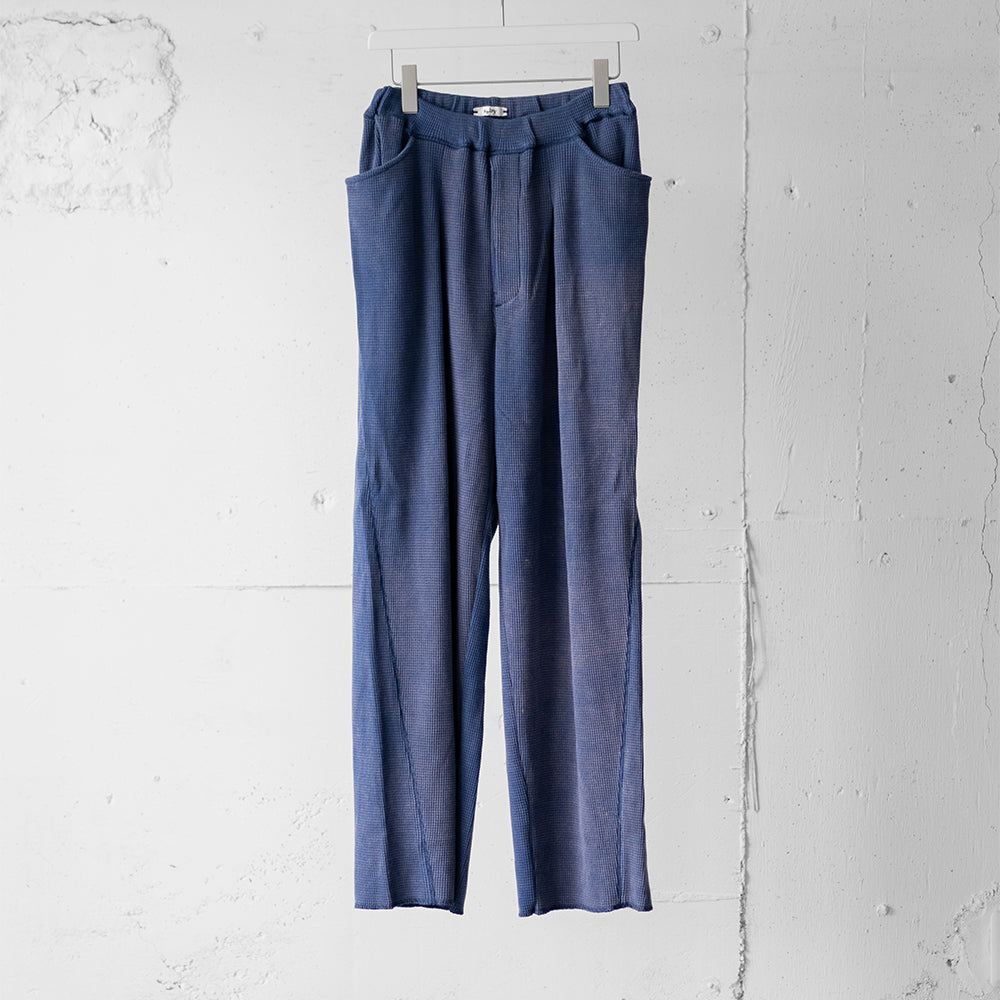 saby / WAFFLE EASY PANTS - Pigment Stone Wash - "MID NIGHT"