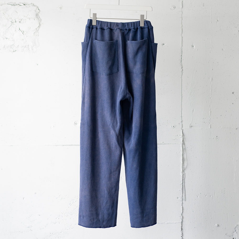 saby / WAFFLE EASY PANTS - Pigment Stone Wash - "MID NIGHT"