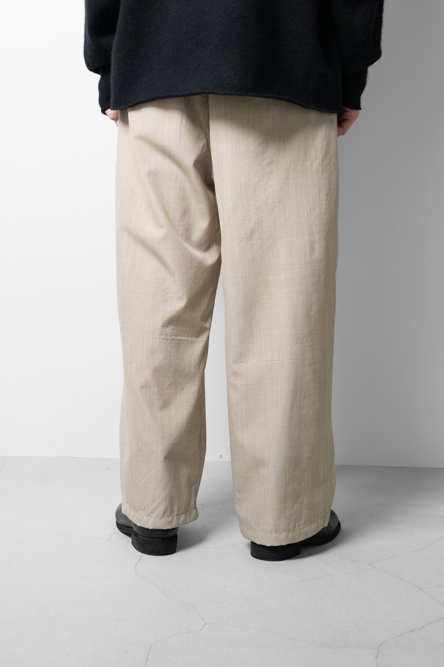 ANCELLM / HAKEME WIDE SLACKS "BEIGE"
