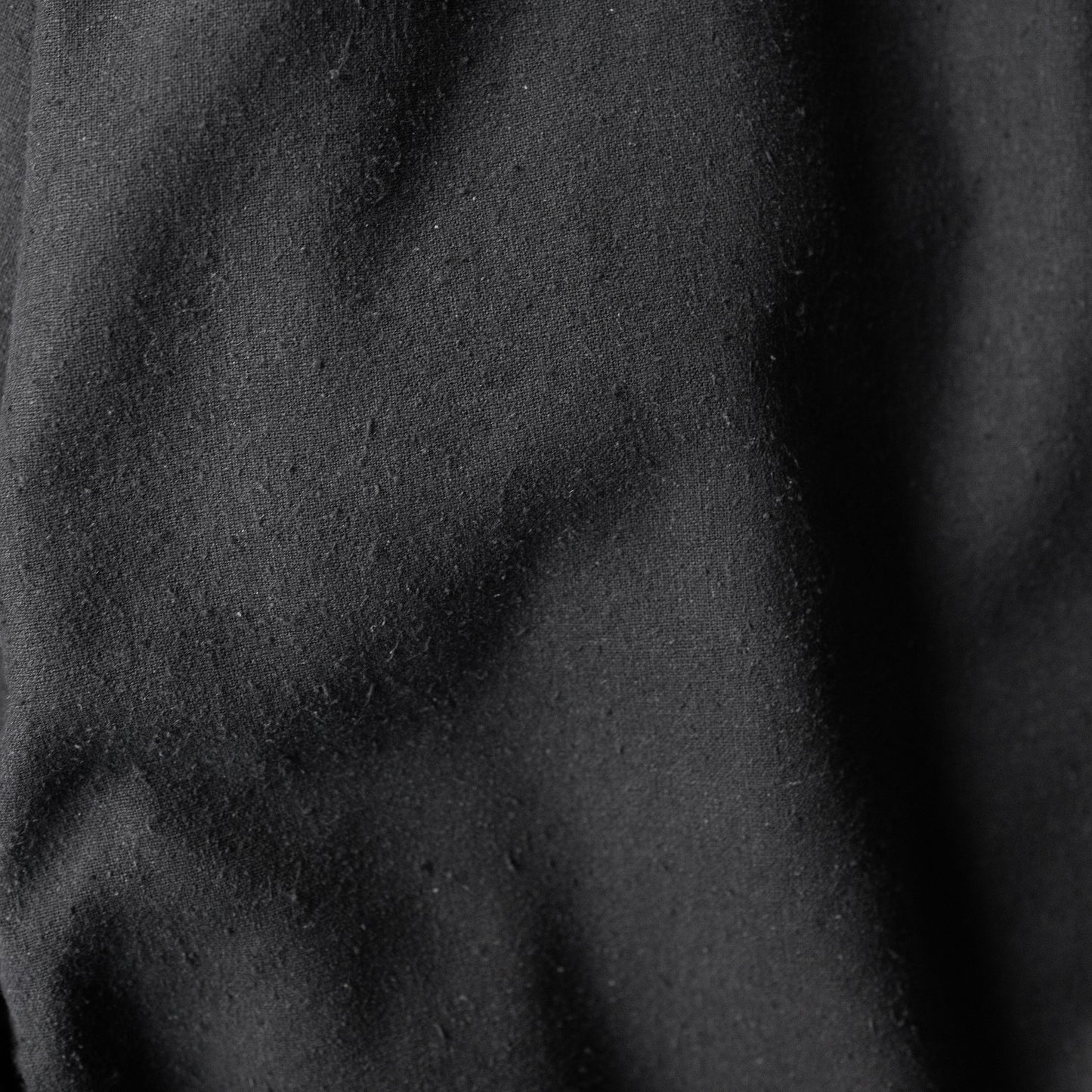 ANCELLM / SILK NEP LONG SHIRT "BLACK"