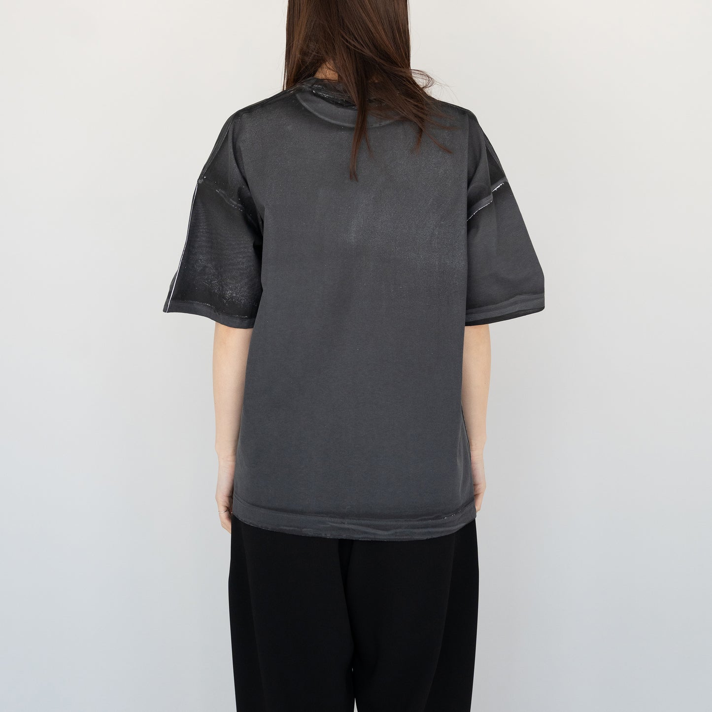 YOKE/ All-over Pigment Printed T-shirt "BLACK"