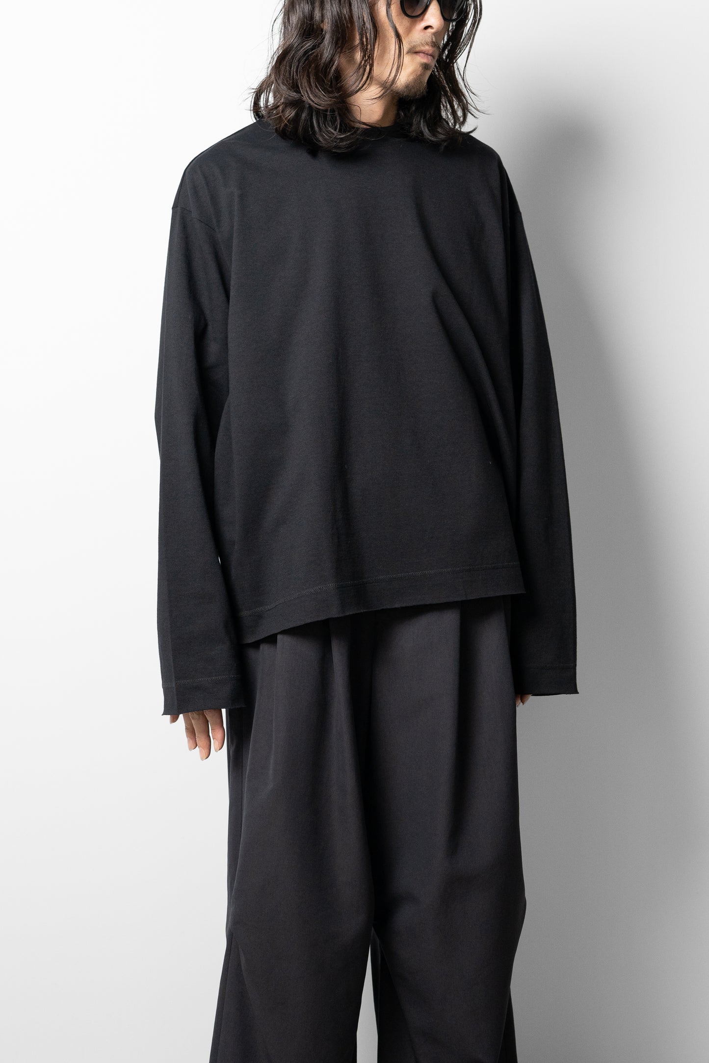 Antwort / CUT OFF LS TEE "BLACK"