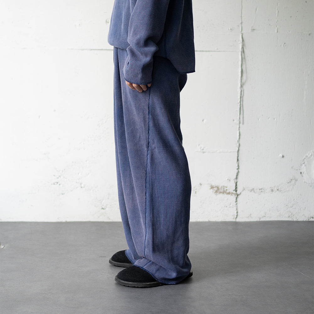 saby / WAFFLE EASY PANTS - Pigment Stone Wash - "MID NIGHT"