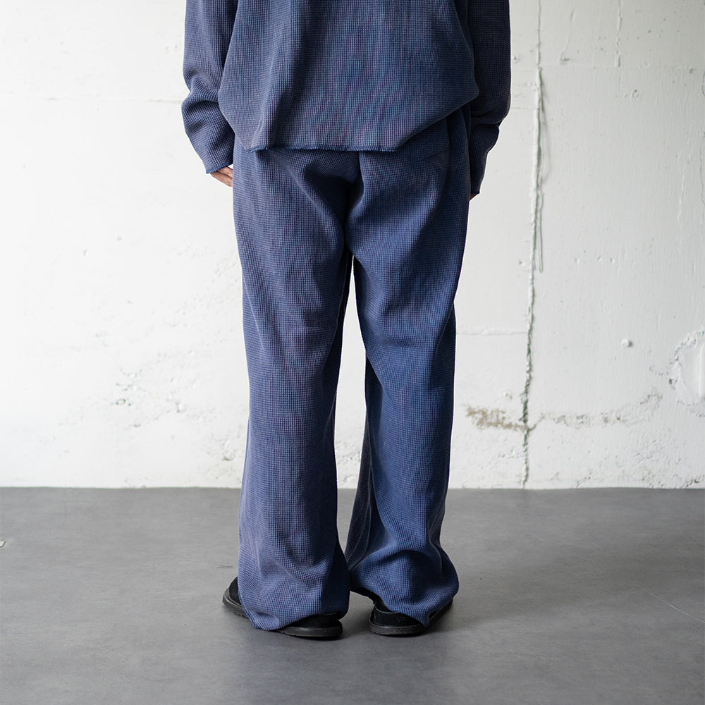 saby / WAFFLE EASY PANTS - Pigment Stone Wash - "MID NIGHT"