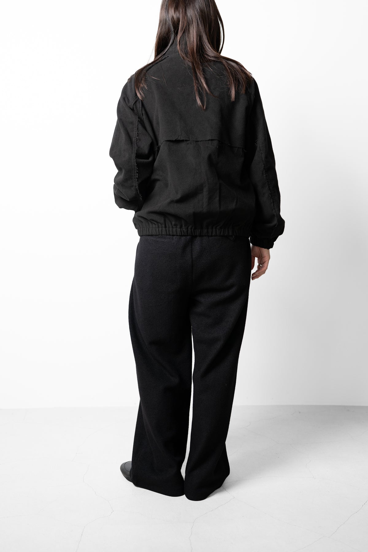 BIBLIOTHERK /  MOLESKIN ZIP SHORT BULOUSON "BLACK"