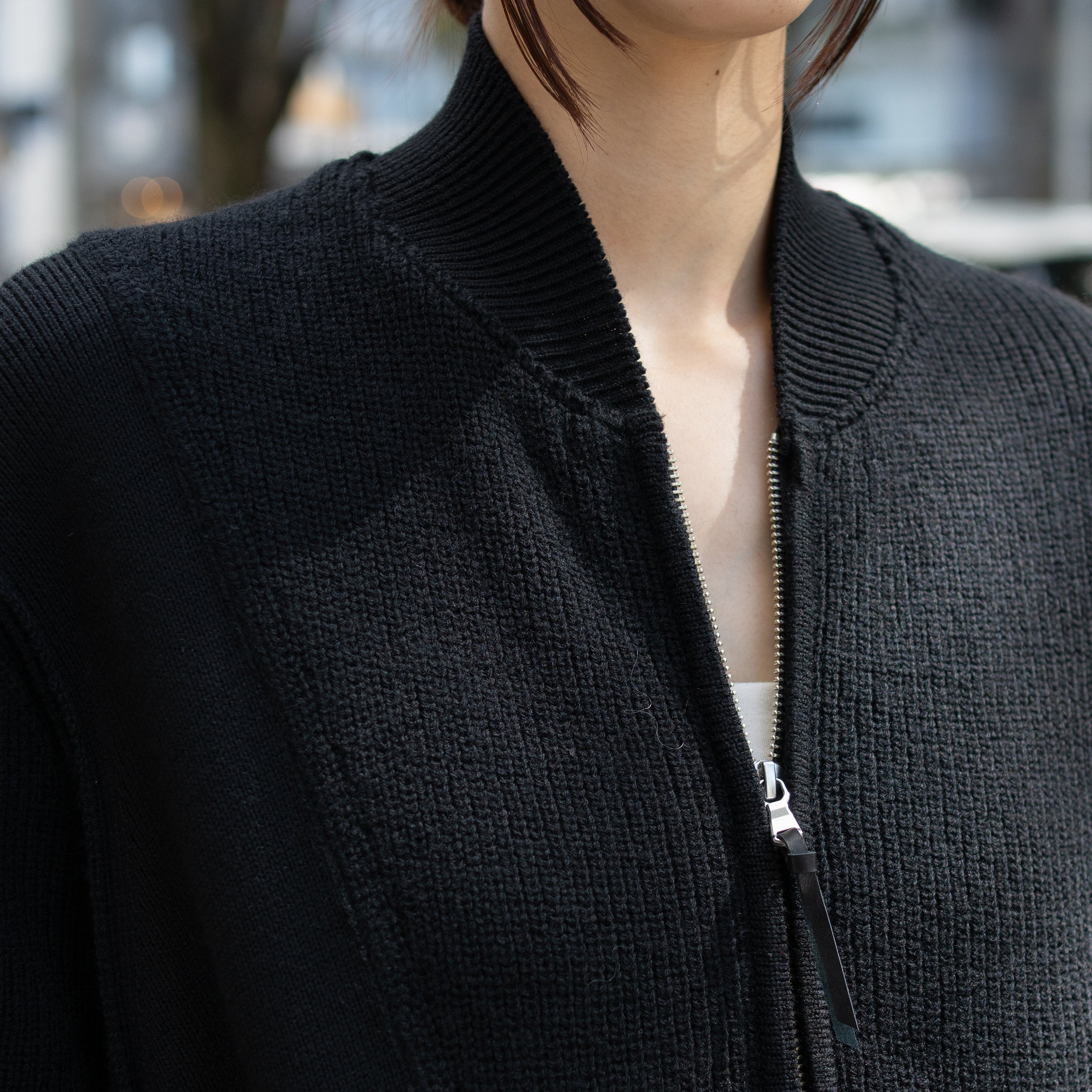 ANTHEM A(アンセムエー)/ BULKY WOOL KNIT ZIP BLOUSON 