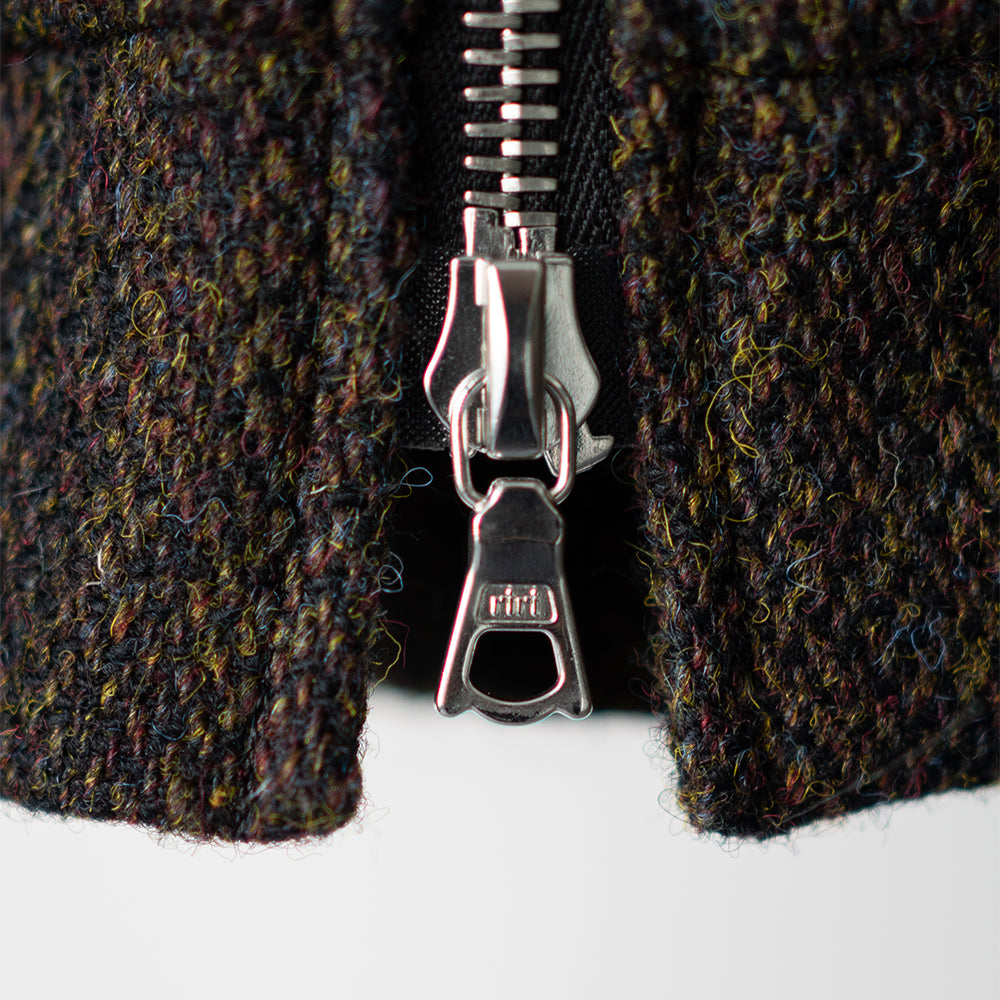 ssstein/ TWEED ZIP UP BLOUSON "DARK BROWN"