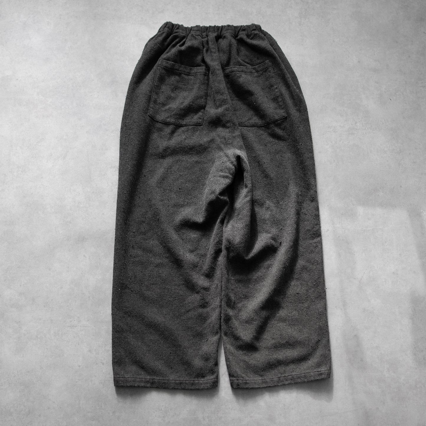 ANCELLM / PILLING TUCK PANTS -ex- "BLACK"