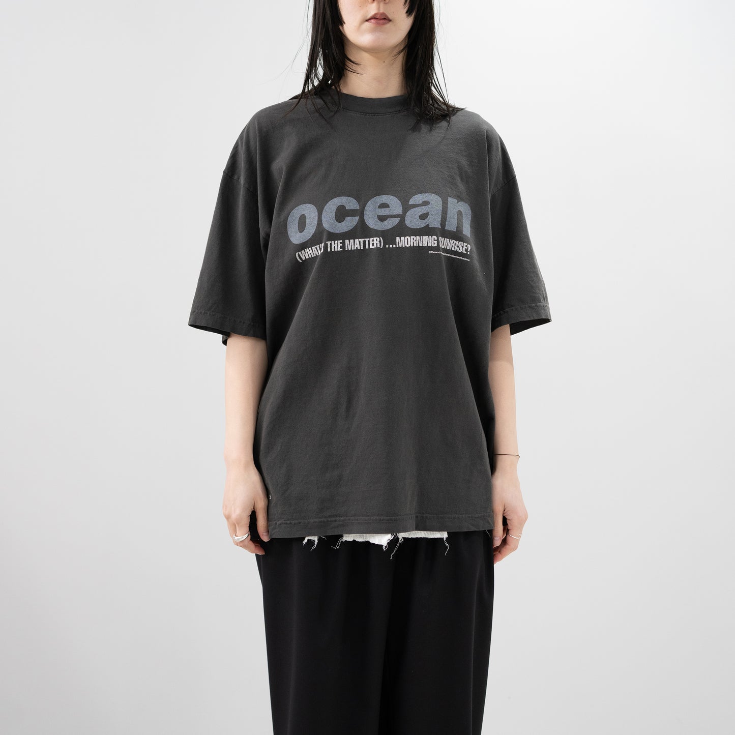 ESSAY/ OVERSIZED GARMENT DYE T-SHIRT "OCEAN"