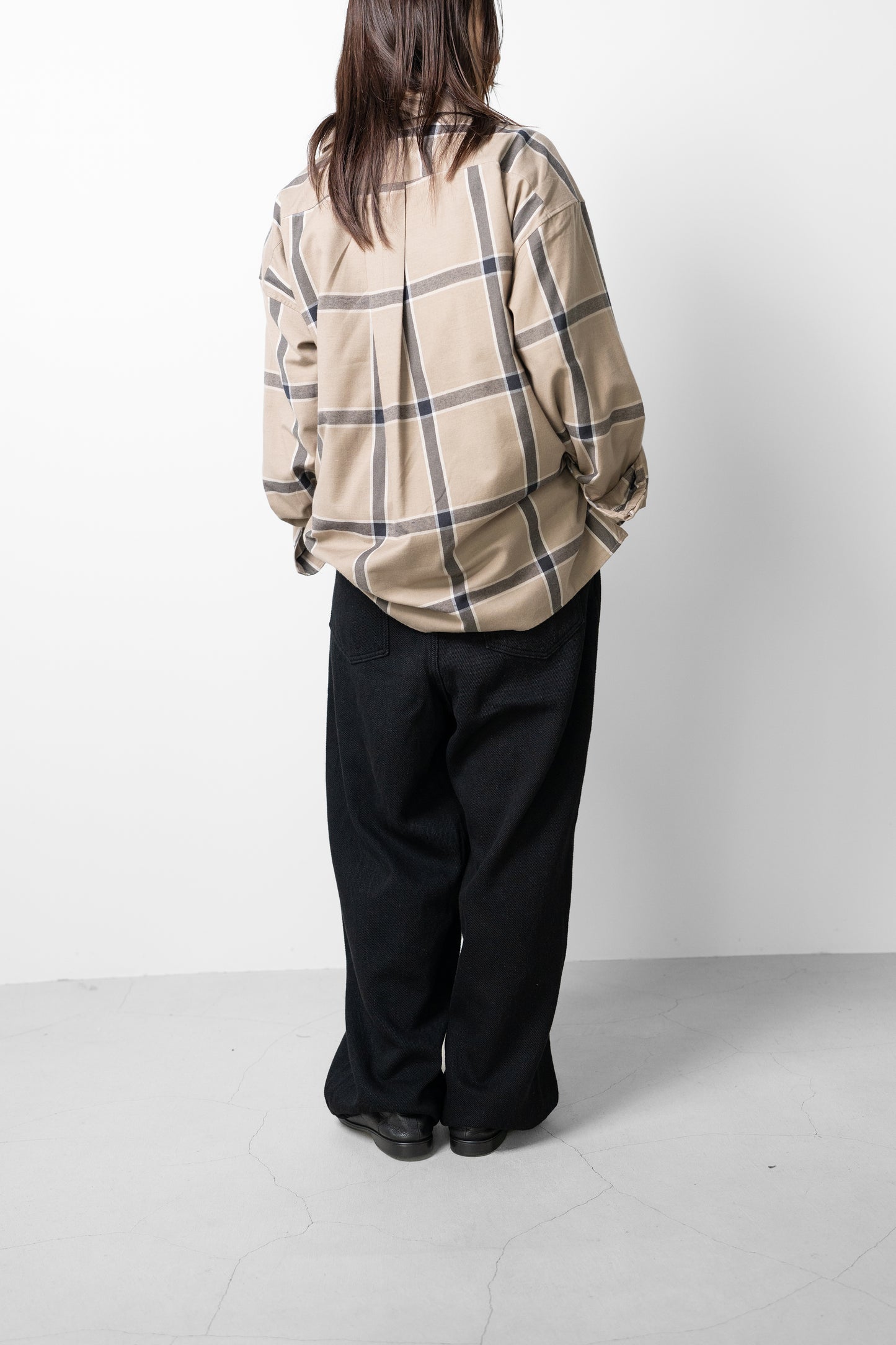 Afiit / CHECK SHIRT "BEIGE"