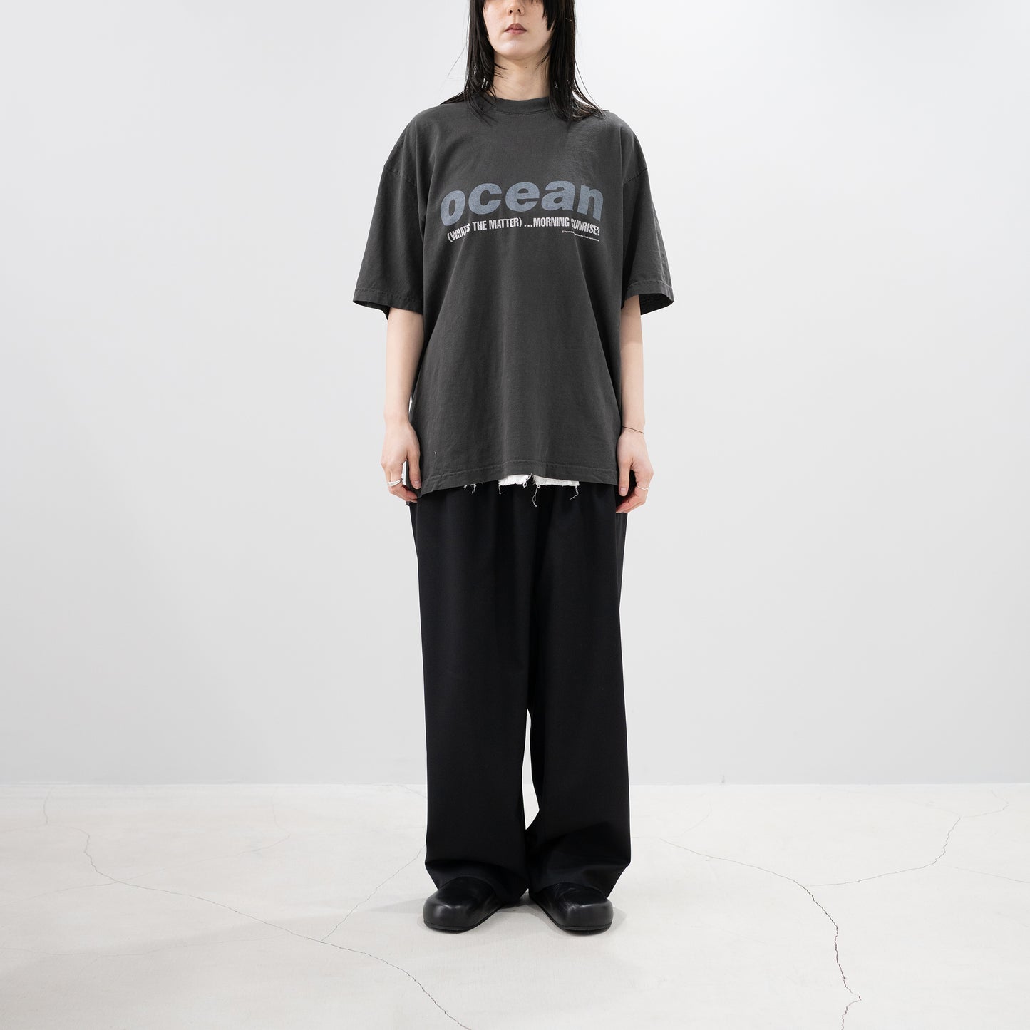 ESSAY/ OVERSIZED GARMENT DYE T-SHIRT "OCEAN"