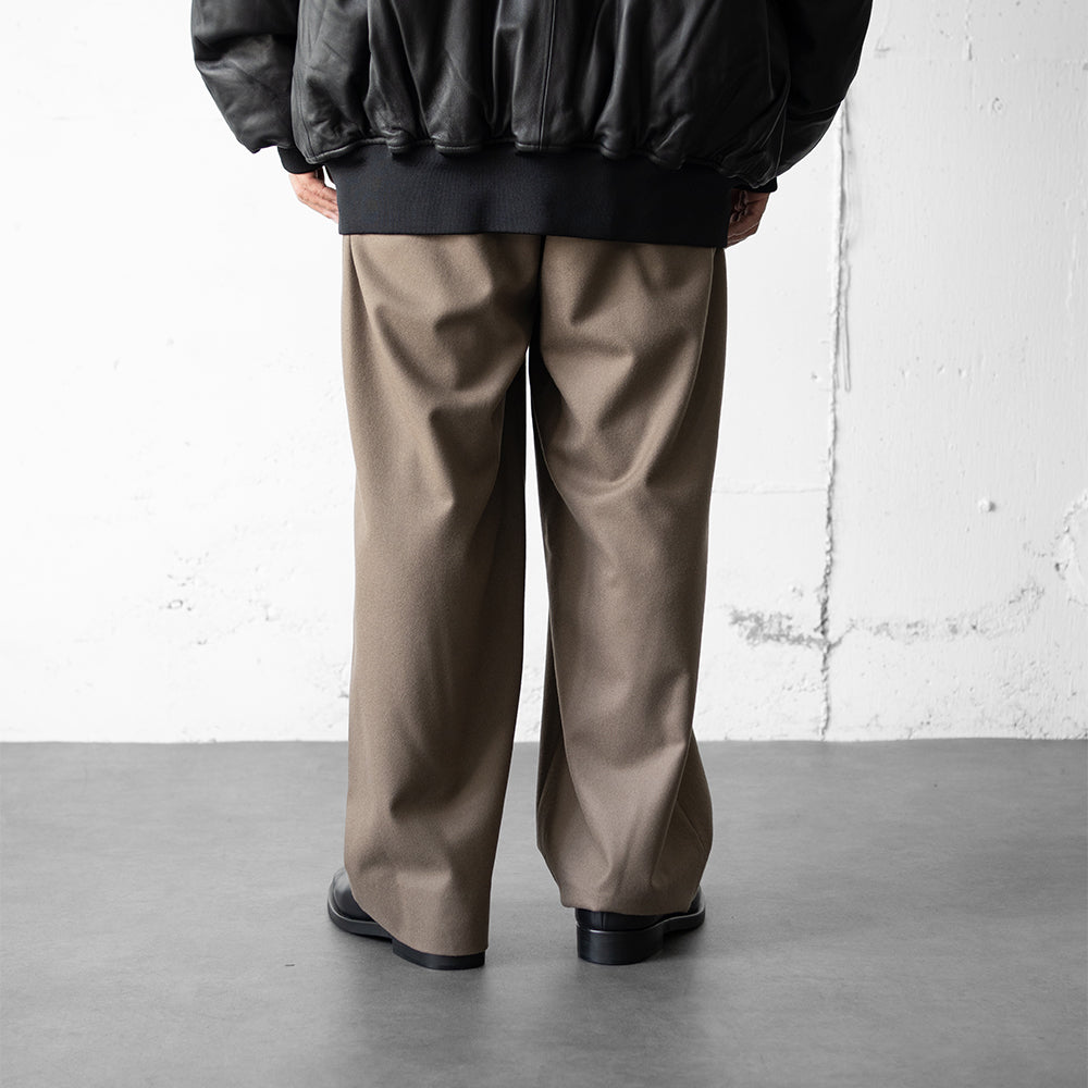 ssstein/ EASY WIDE TROUSERS "DARK BEIGE"