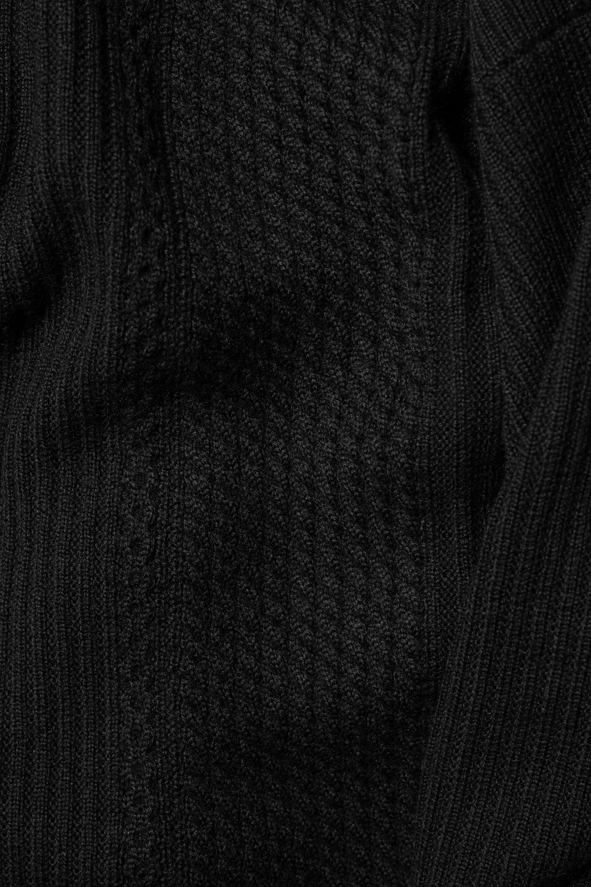 YASHIKI / Teriha Zip Polo "BLACK"