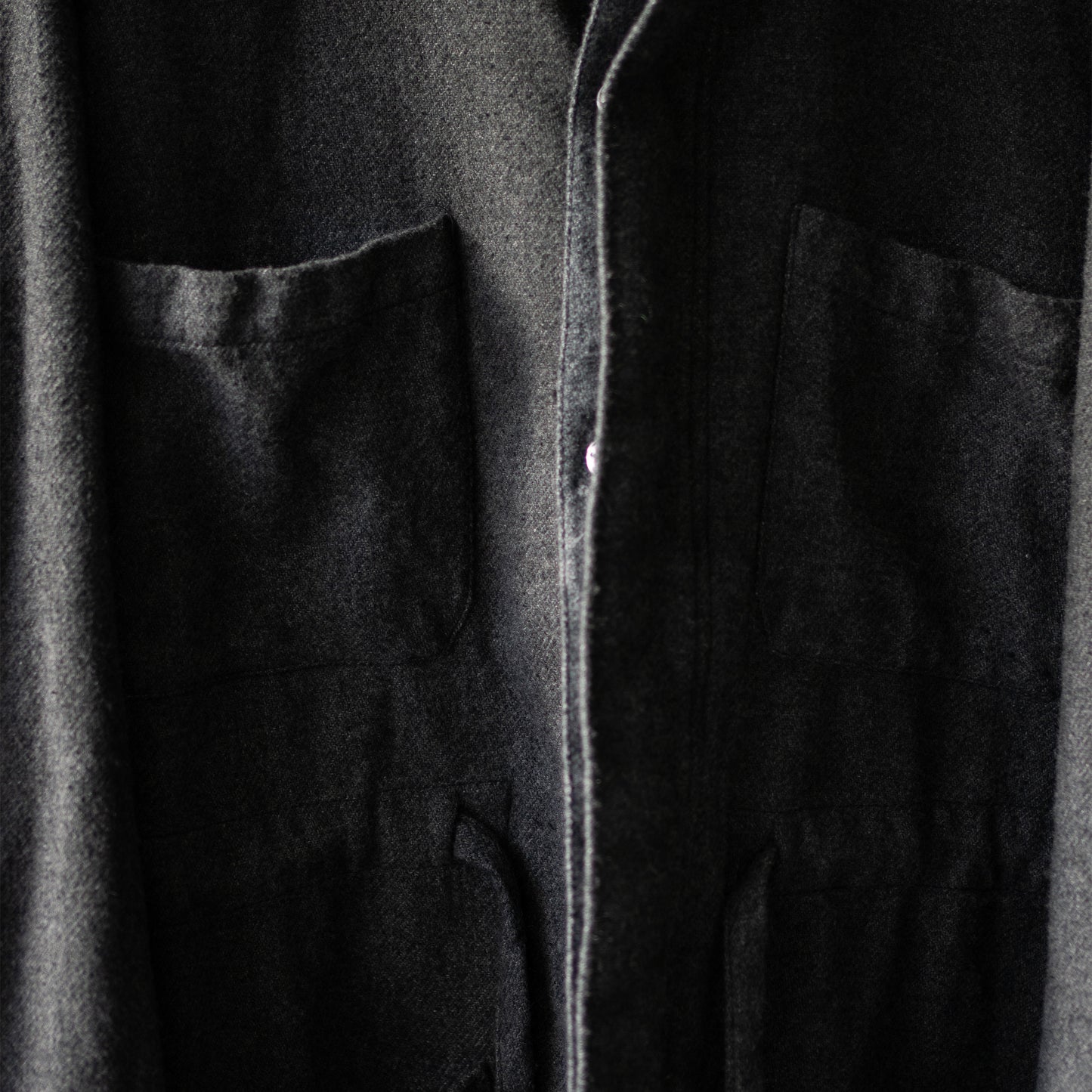 ANCELLM / PILLING SHIRT JACKET -ex- "BLACK"