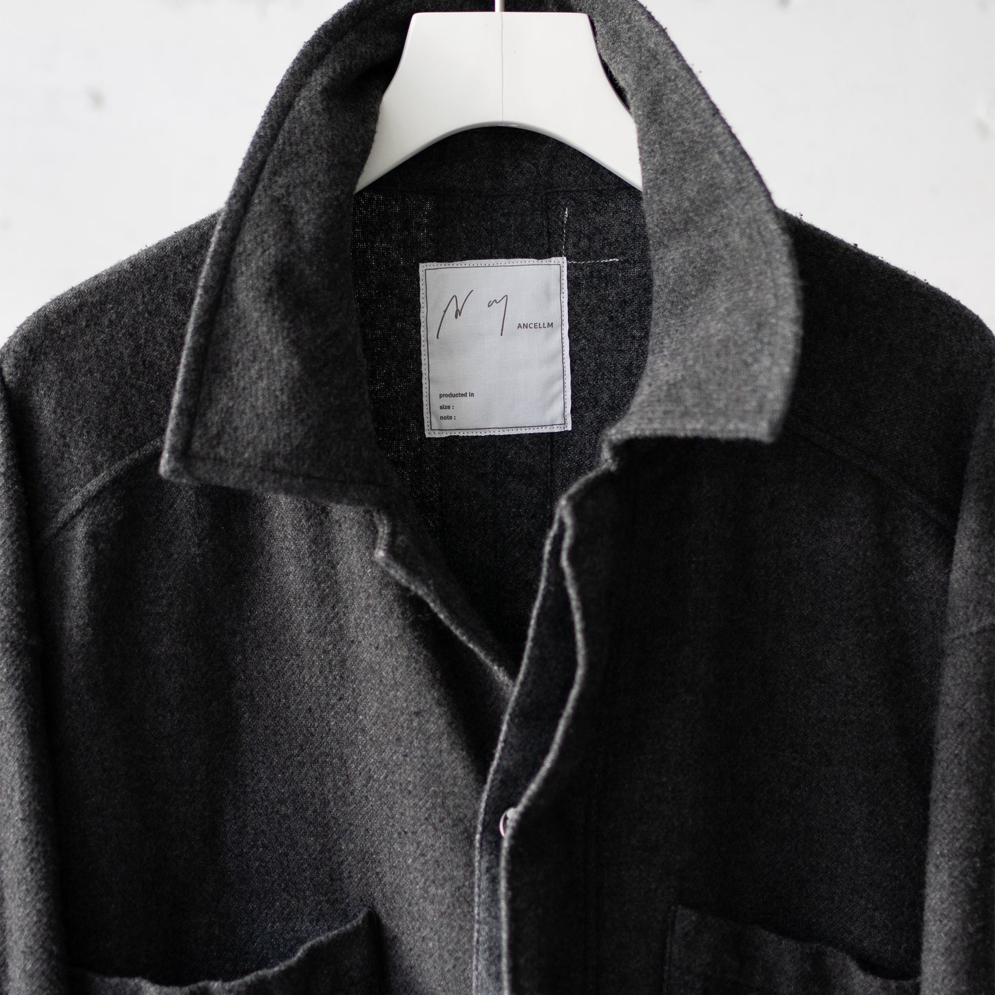 ANCELLM / PILLING SHIRT JACKET -ex- "BLACK"