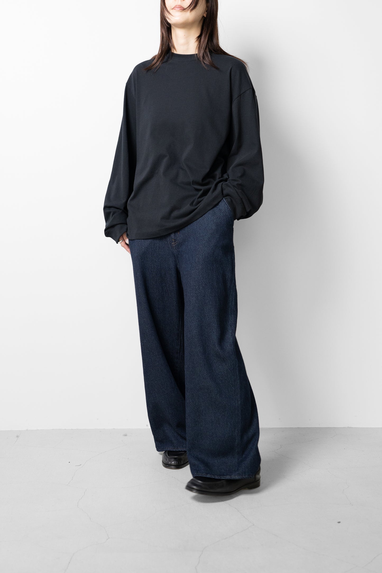 Afiit / LOOSE DENIM PANTS  "INDIGO"