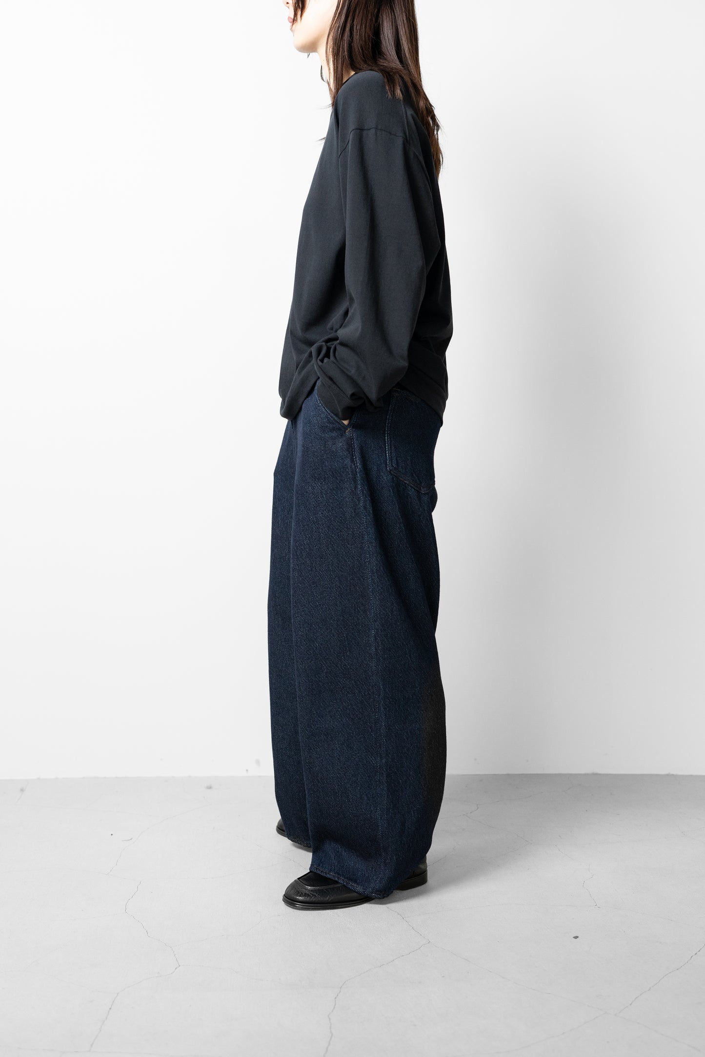 Afiit / LOOSE DENIM PANTS  "INDIGO"