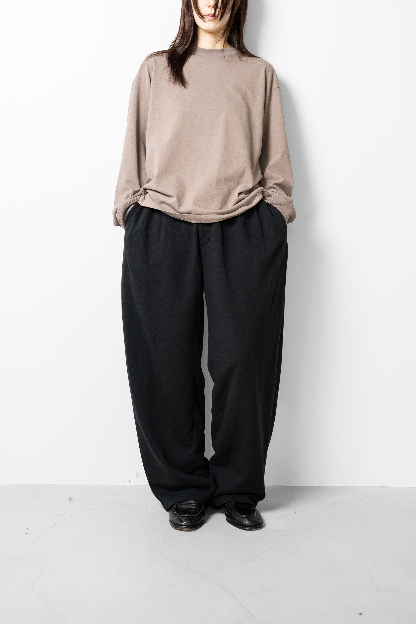 Afiit / 3TUCK SWEAT PANTS   "BLACK"